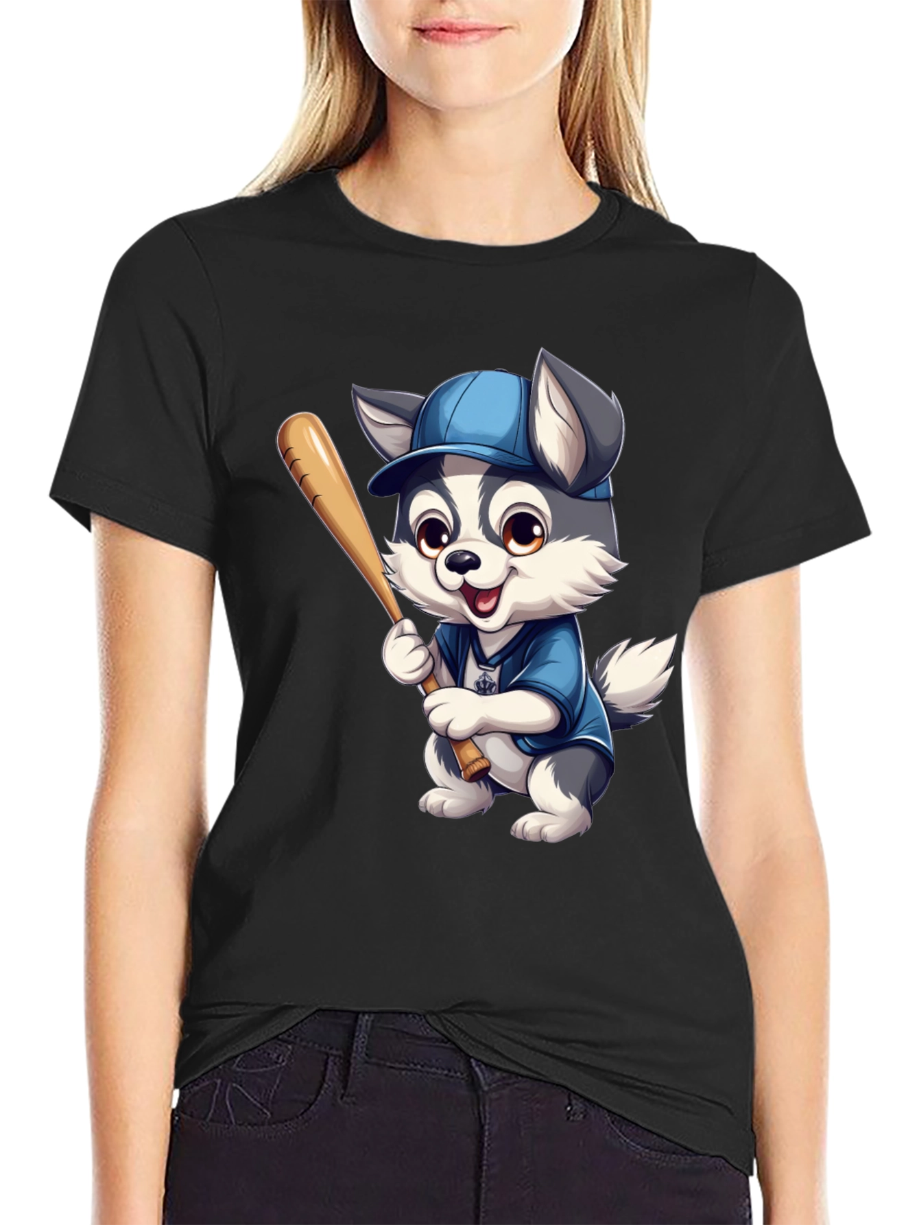Husky Baseball T-Shirt