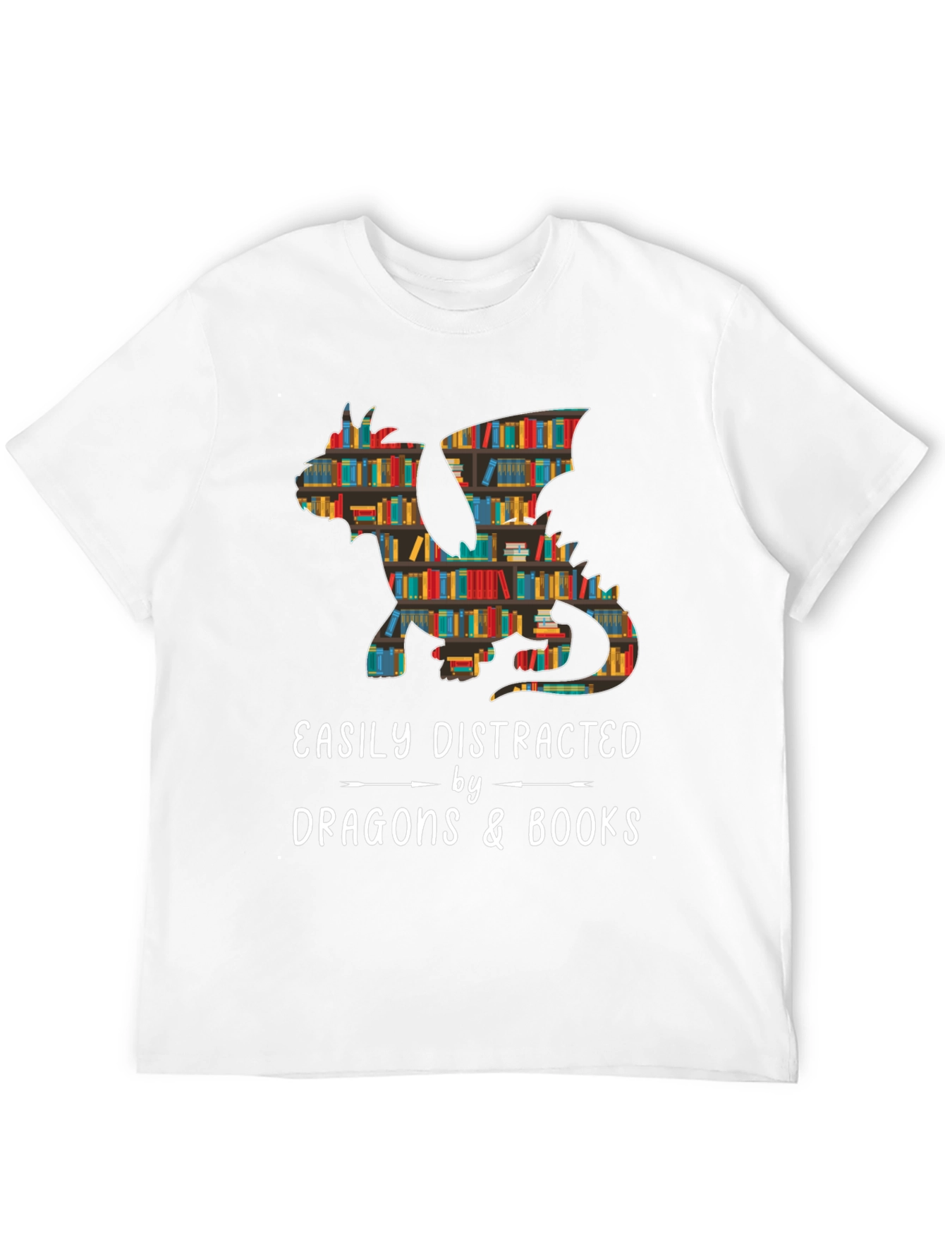 Dragon & Books Graphic Tee
