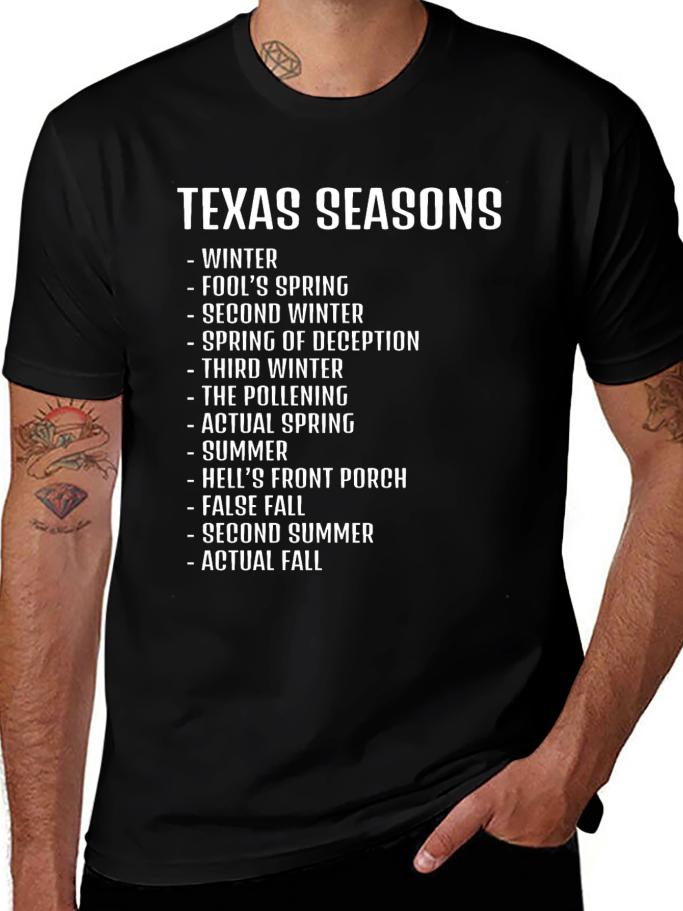 Texas Seasons Graphic T-Shirt