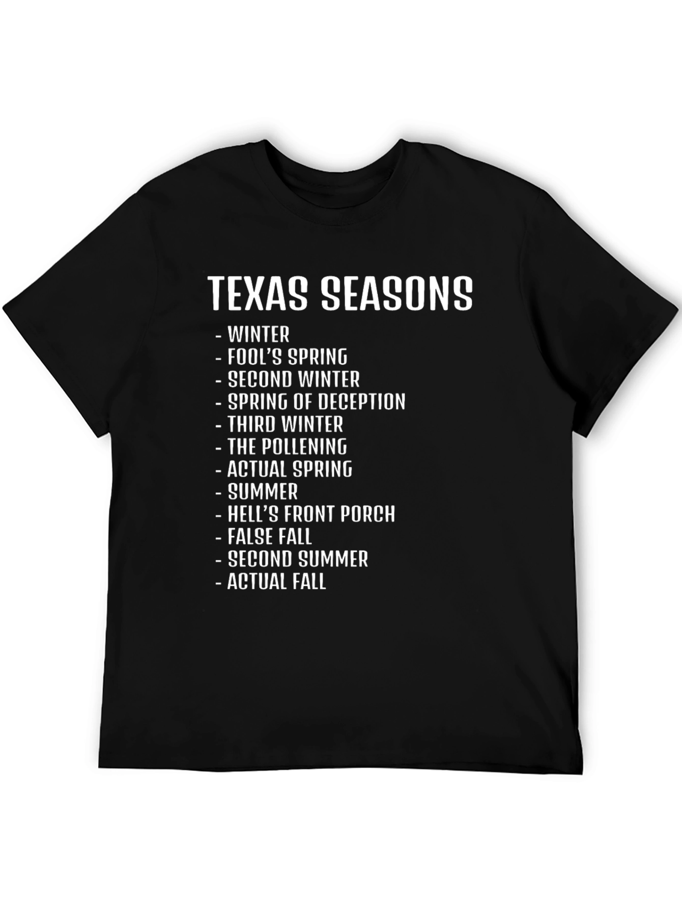 Texas Seasons Graphic T-Shirt