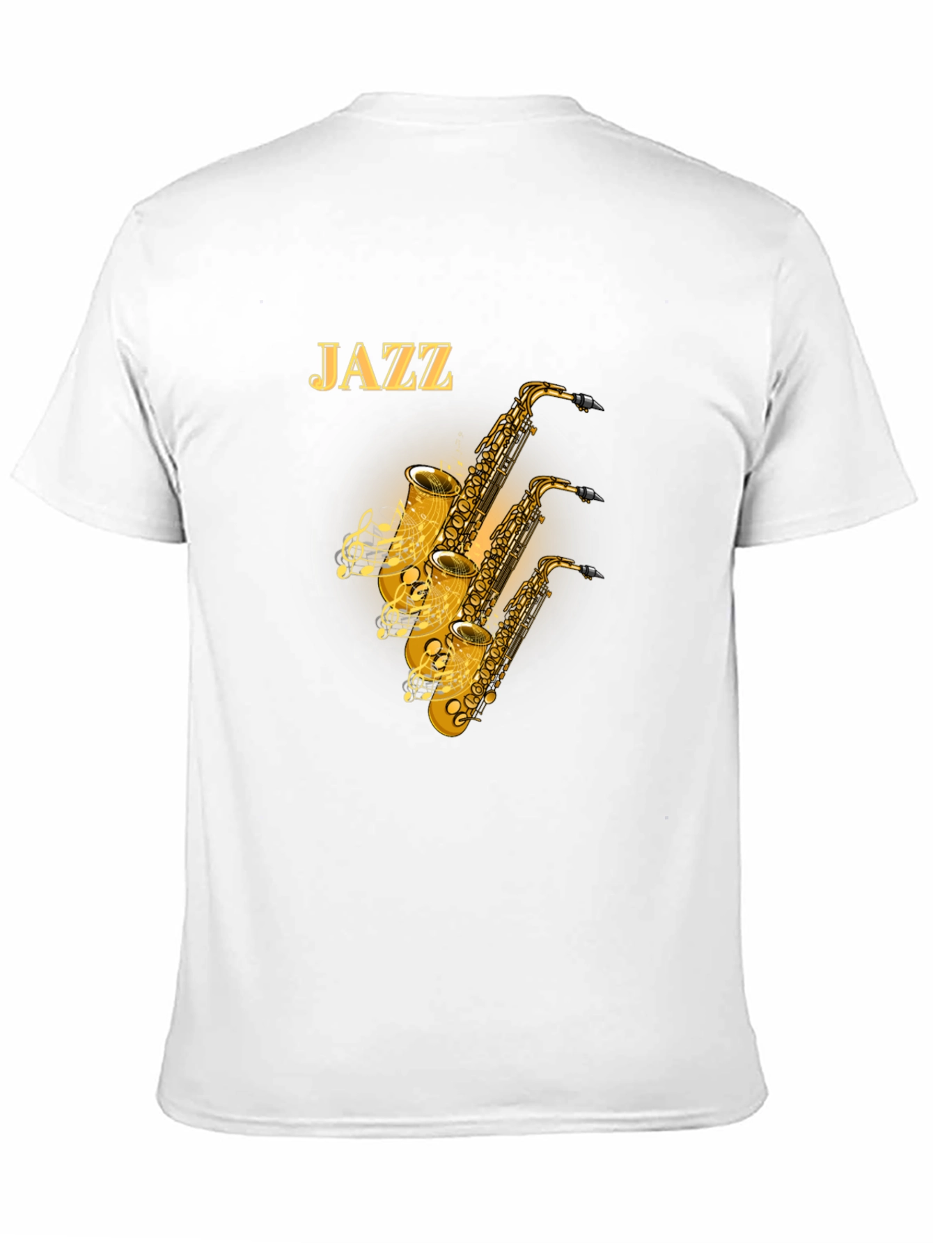 Jazz Saxophone Graphic T-Shirt - Music Lover Tee