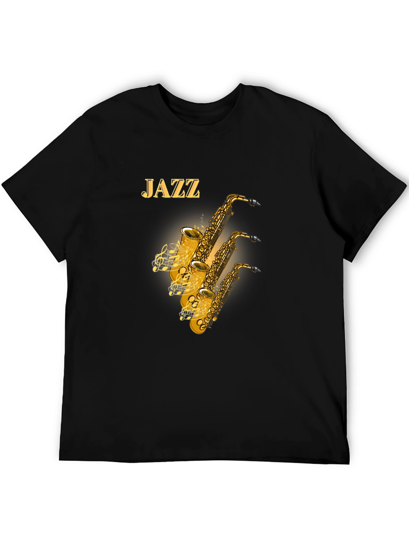 Jazz Saxophone Graphic T-Shirt - Music Lover Tee