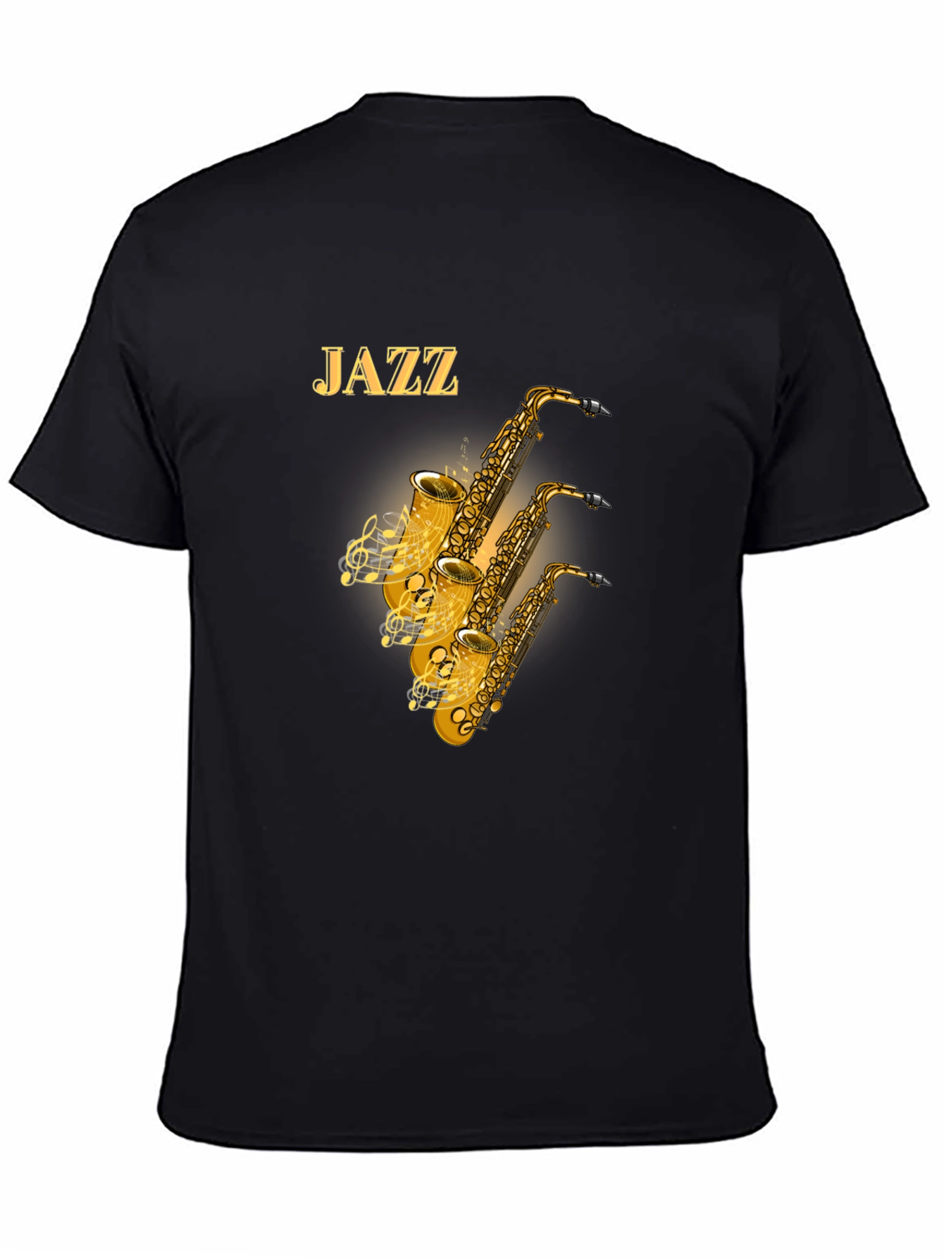 Jazz Saxophone Graphic T-Shirt - Music Lover Tee