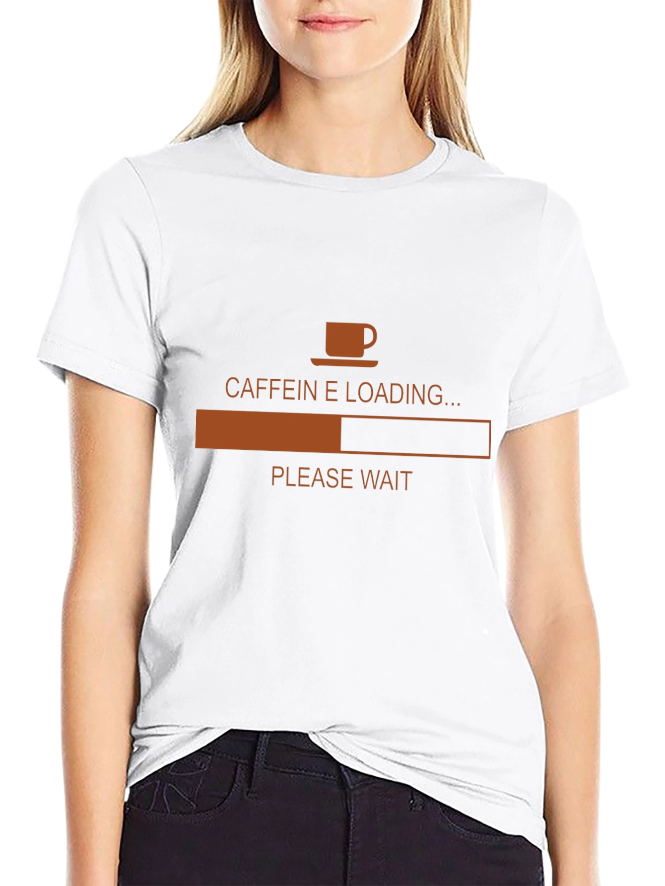 Caffeine Loading T-Shirt - Funny Coffee Lover Tee