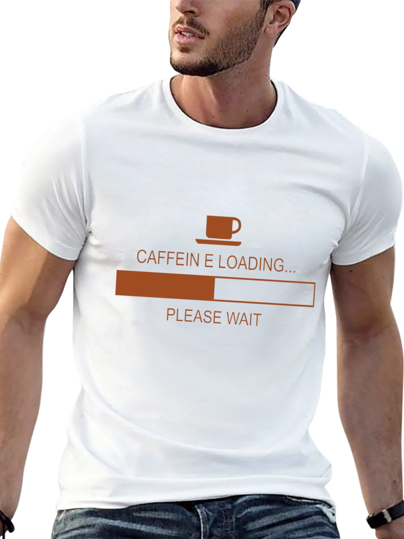 Caffeine Loading T-Shirt - Funny Coffee Lover Tee