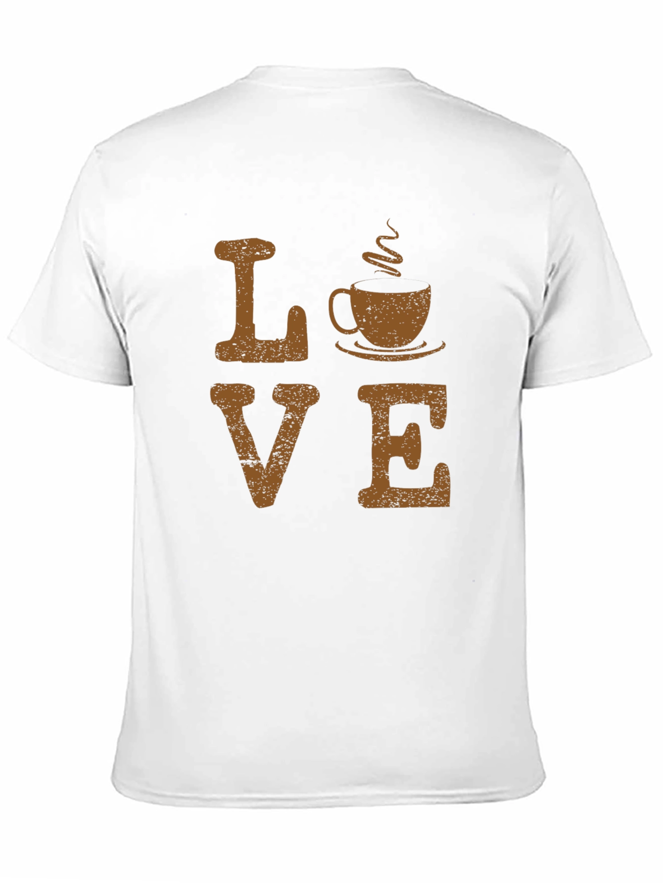 Love Coffee Graphic Tee - Black Cotton Blend