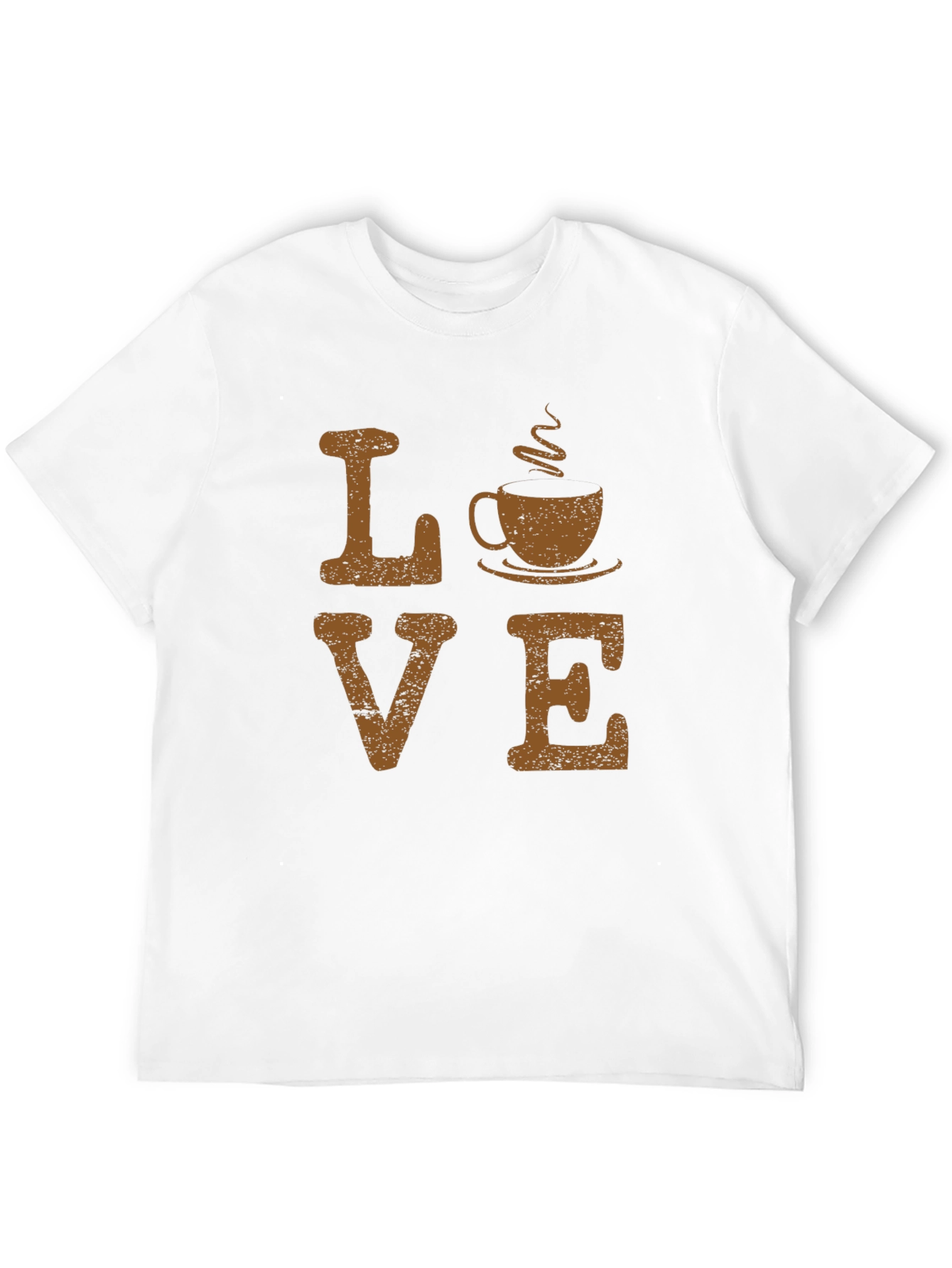 Love Coffee Graphic Tee - Black Cotton Blend