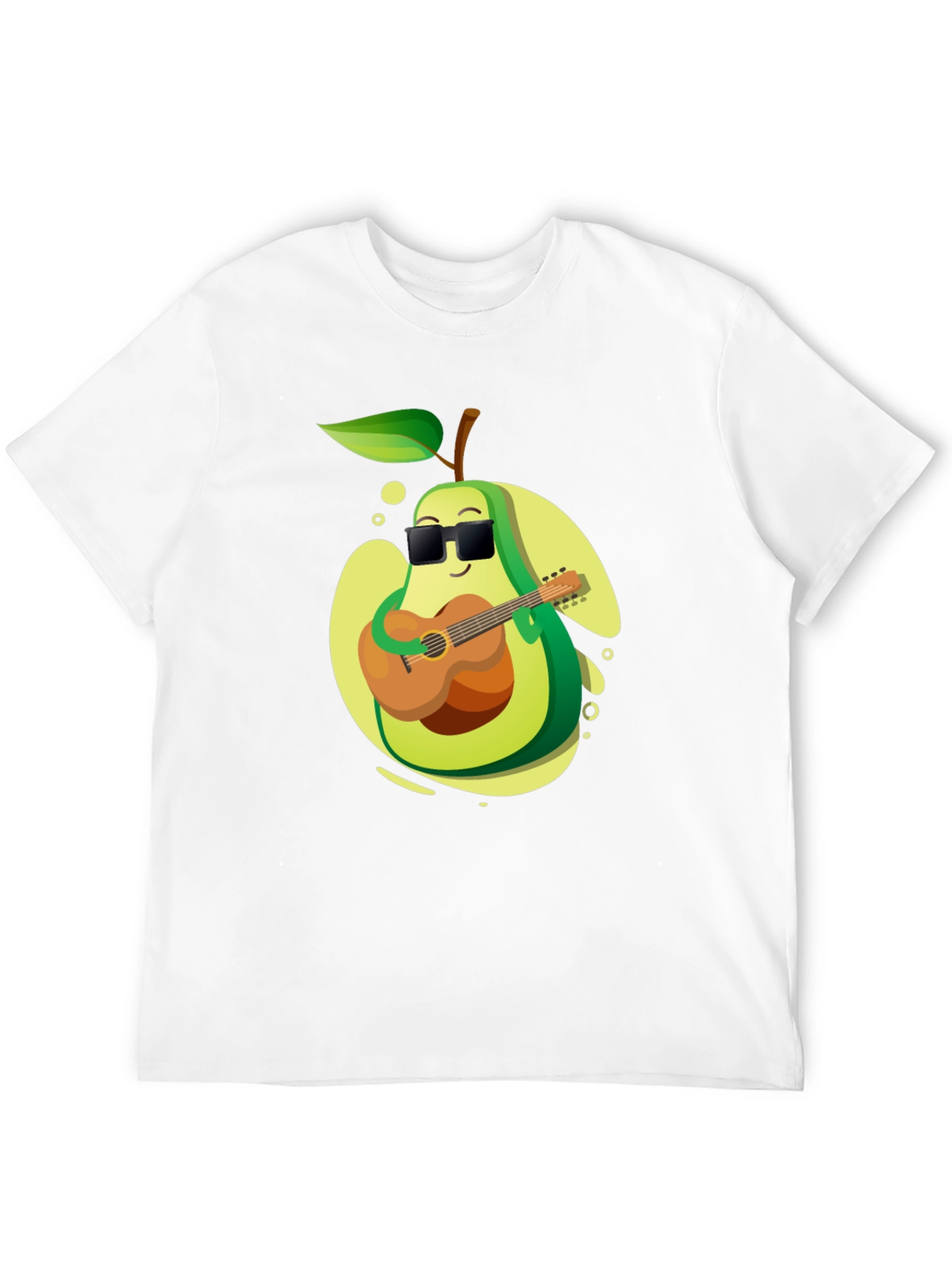 Avocado Guitarist Graphic T-Shirt - Cool Music Lover Tee