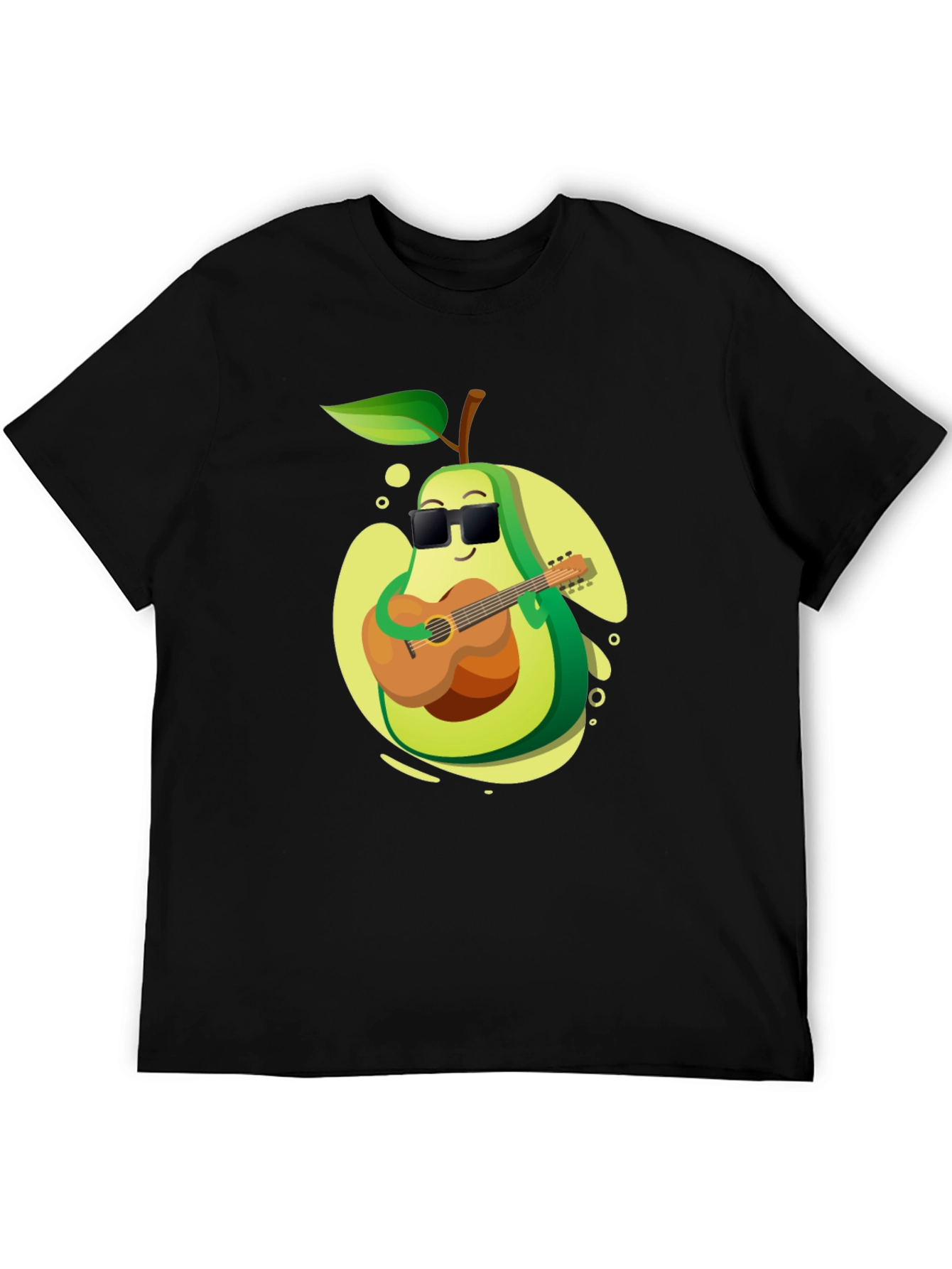 Avocado Guitarist Graphic T-Shirt - Cool Music Lover Tee