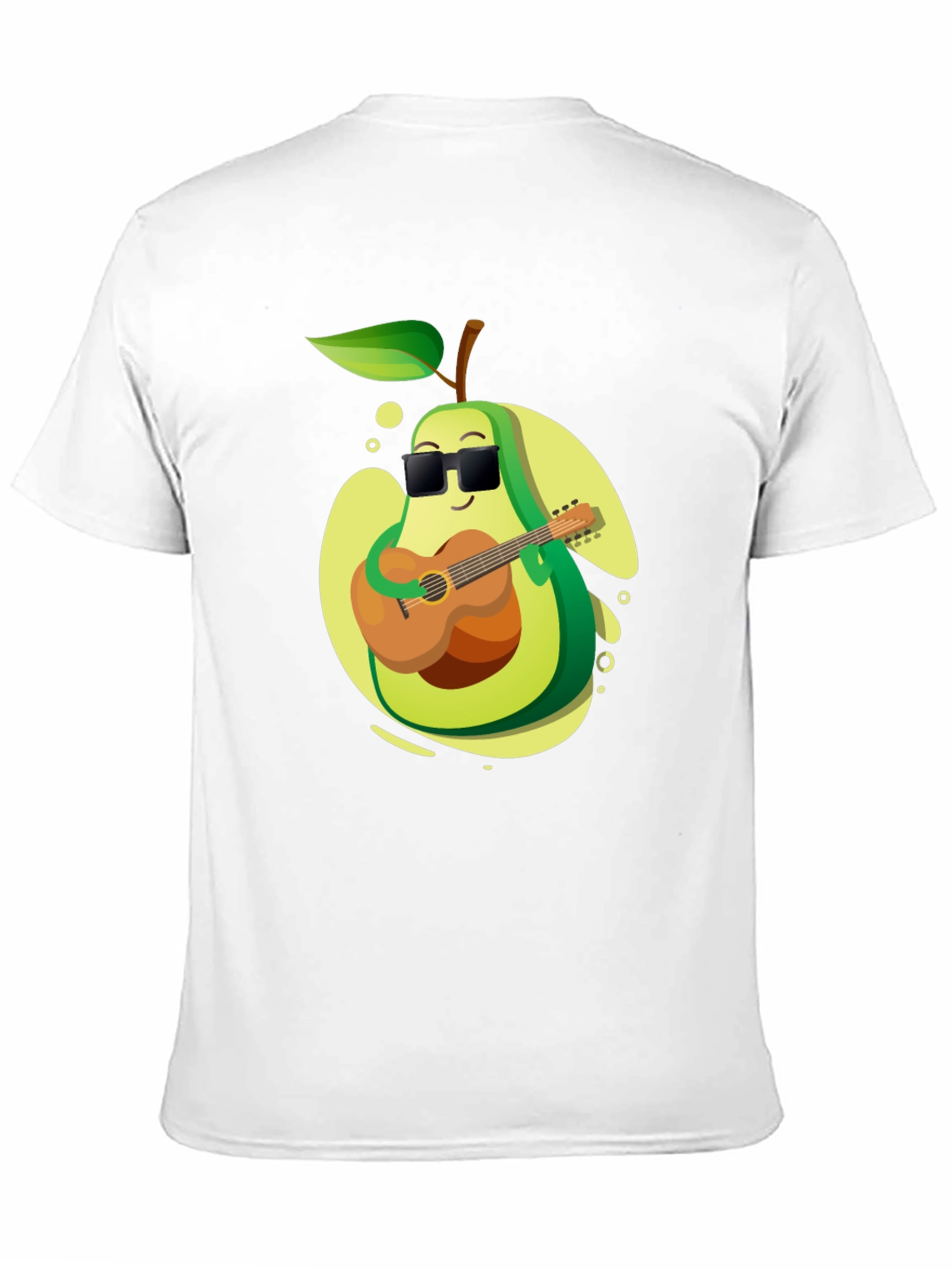 Avocado Guitarist Graphic T-Shirt - Cool Music Lover Tee