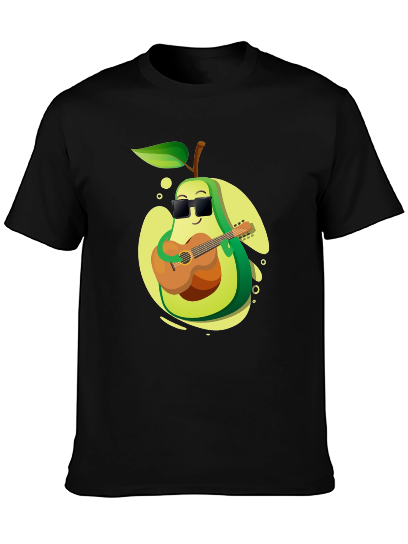 Avocado Guitarist Graphic T-Shirt - Cool Music Lover Tee