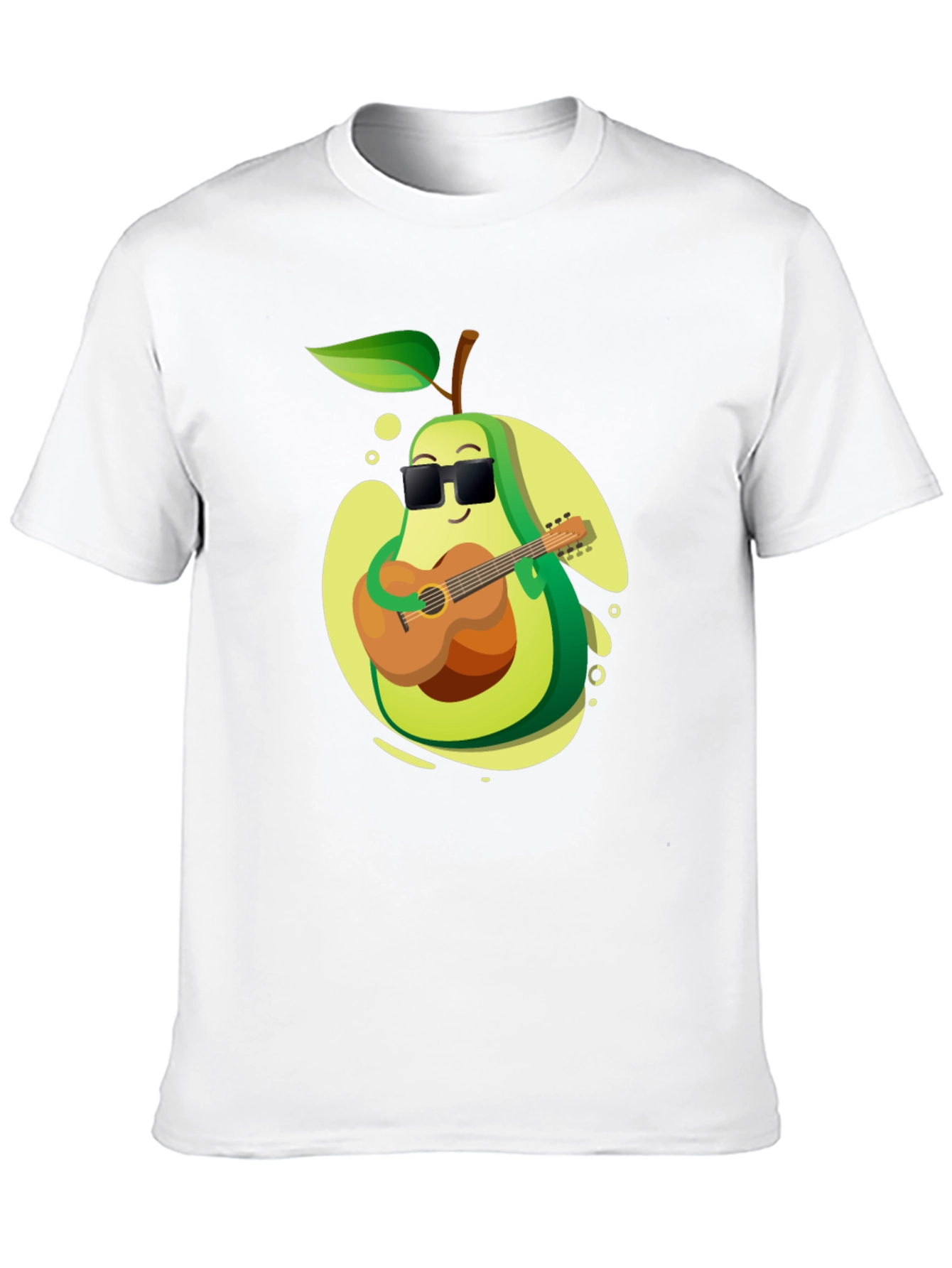 Avocado Guitarist Graphic T-Shirt - Cool Music Lover Tee
