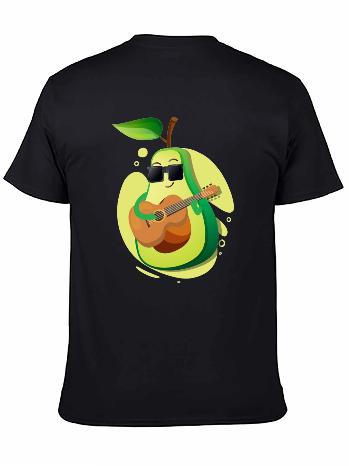 Avocado Guitarist Graphic T-Shirt - Cool Music Lover Tee