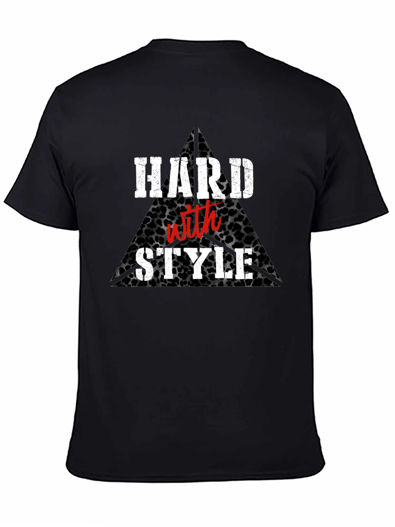Hard With Style Black Graphic Tee