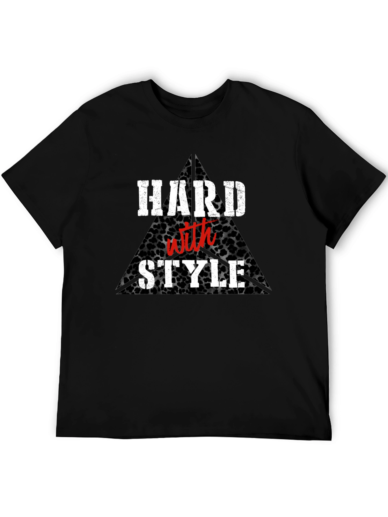 Hard With Style Black Graphic Tee