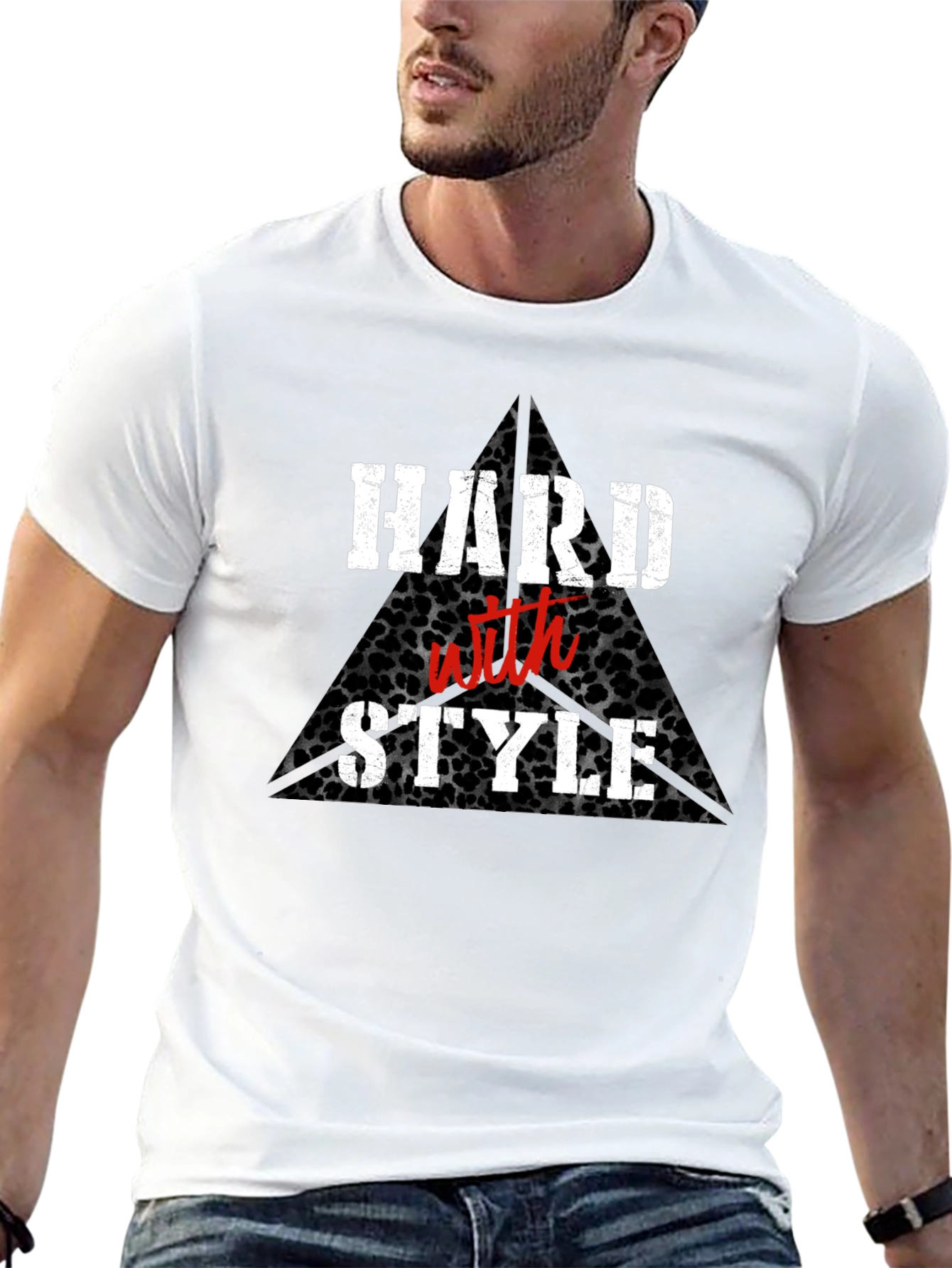 Hard With Style Black Graphic Tee