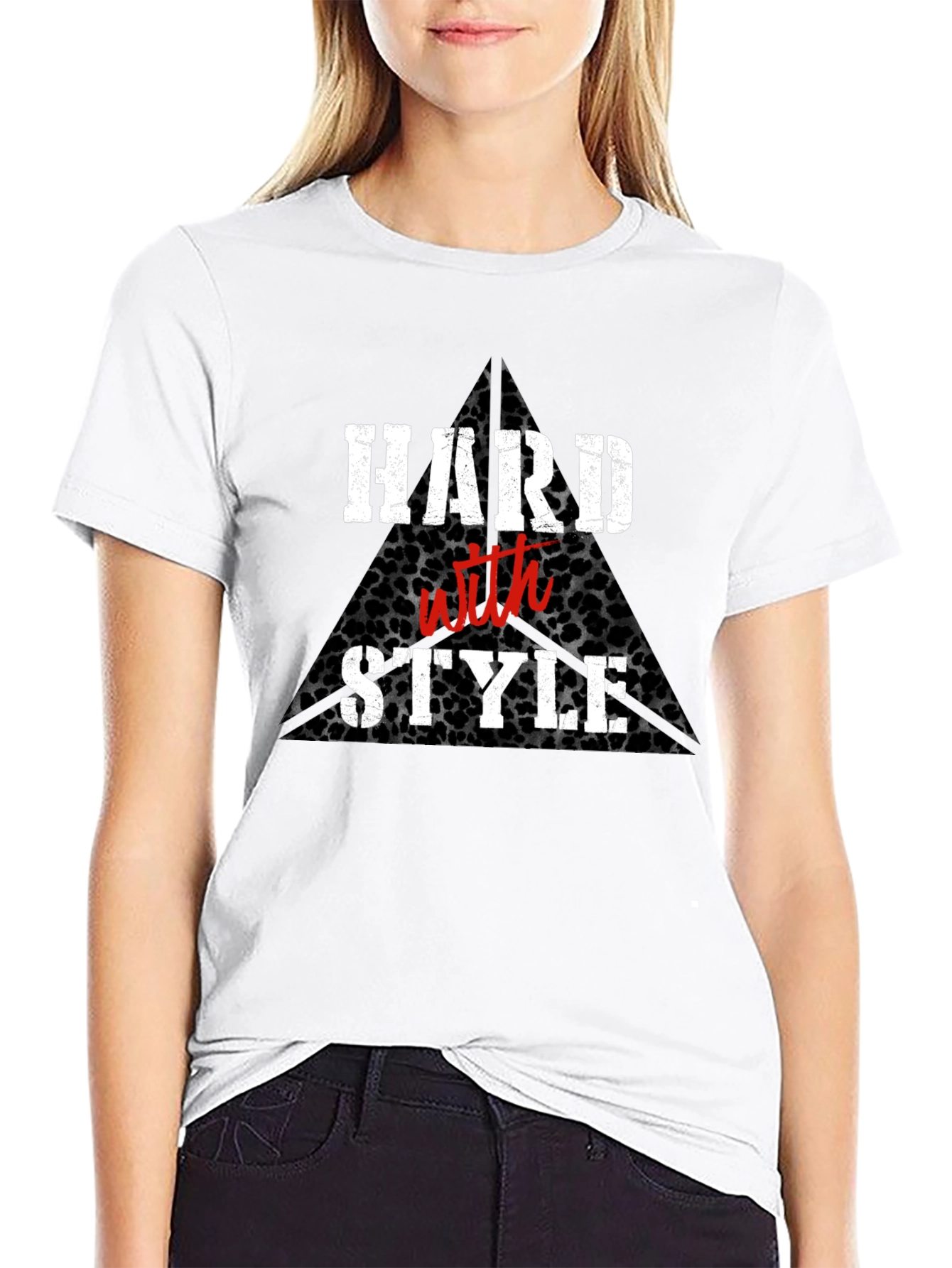 Hard With Style Black Graphic Tee