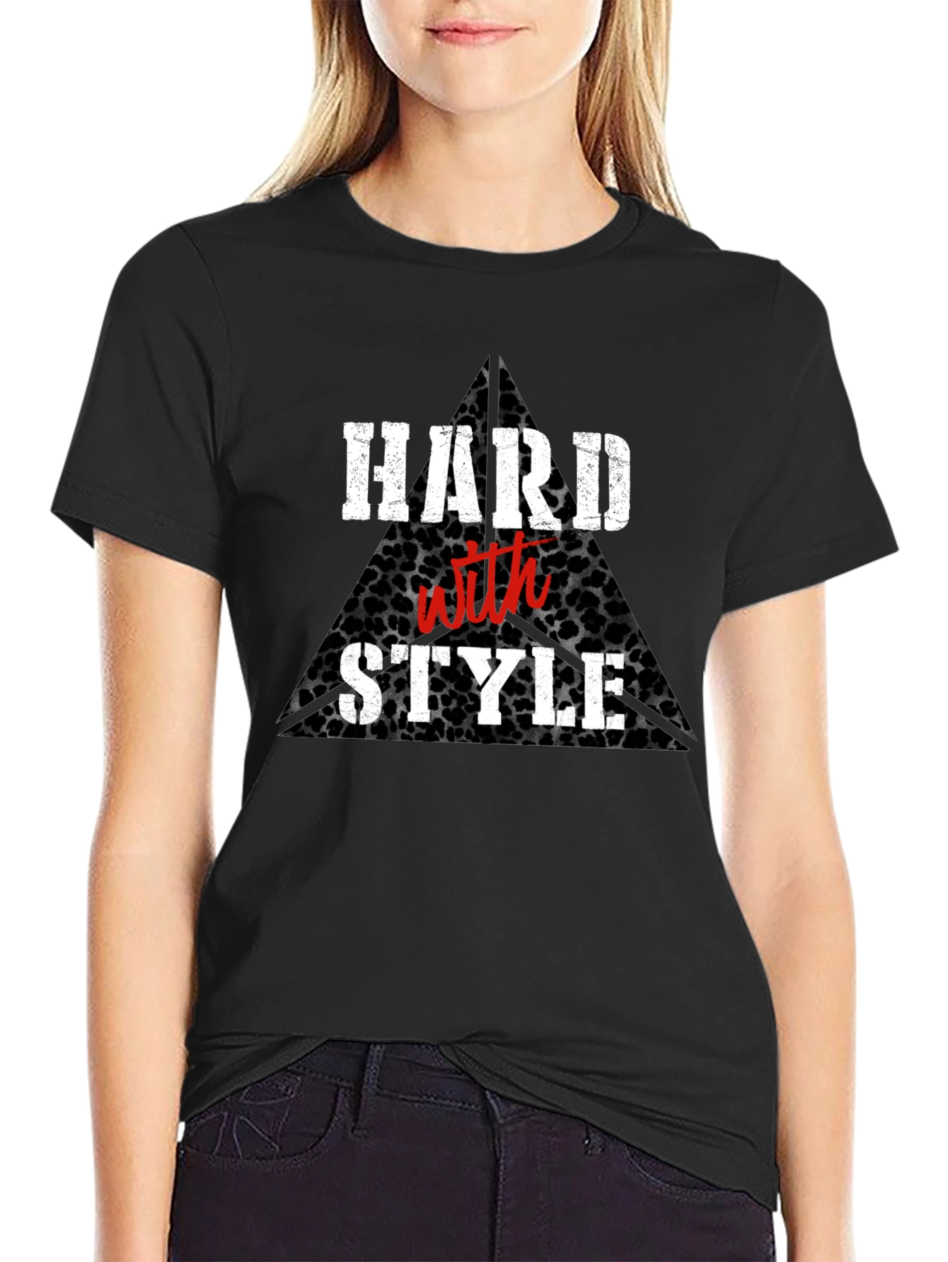 Hard With Style Black Graphic Tee