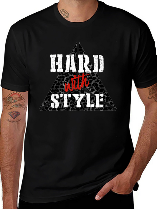Hard With Style Black Graphic Tee