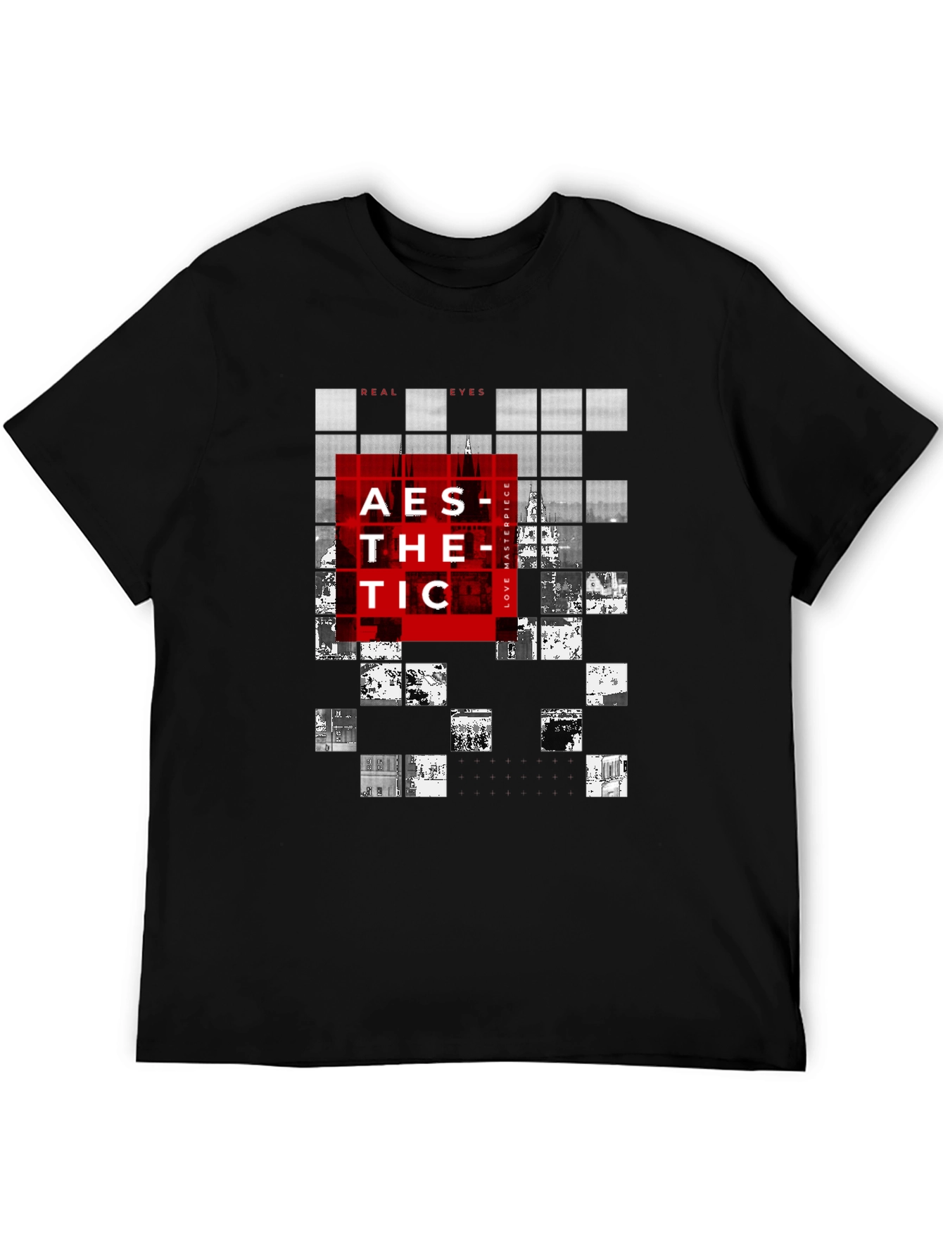 Aesthetic Graphic Print Black T-Shirt
