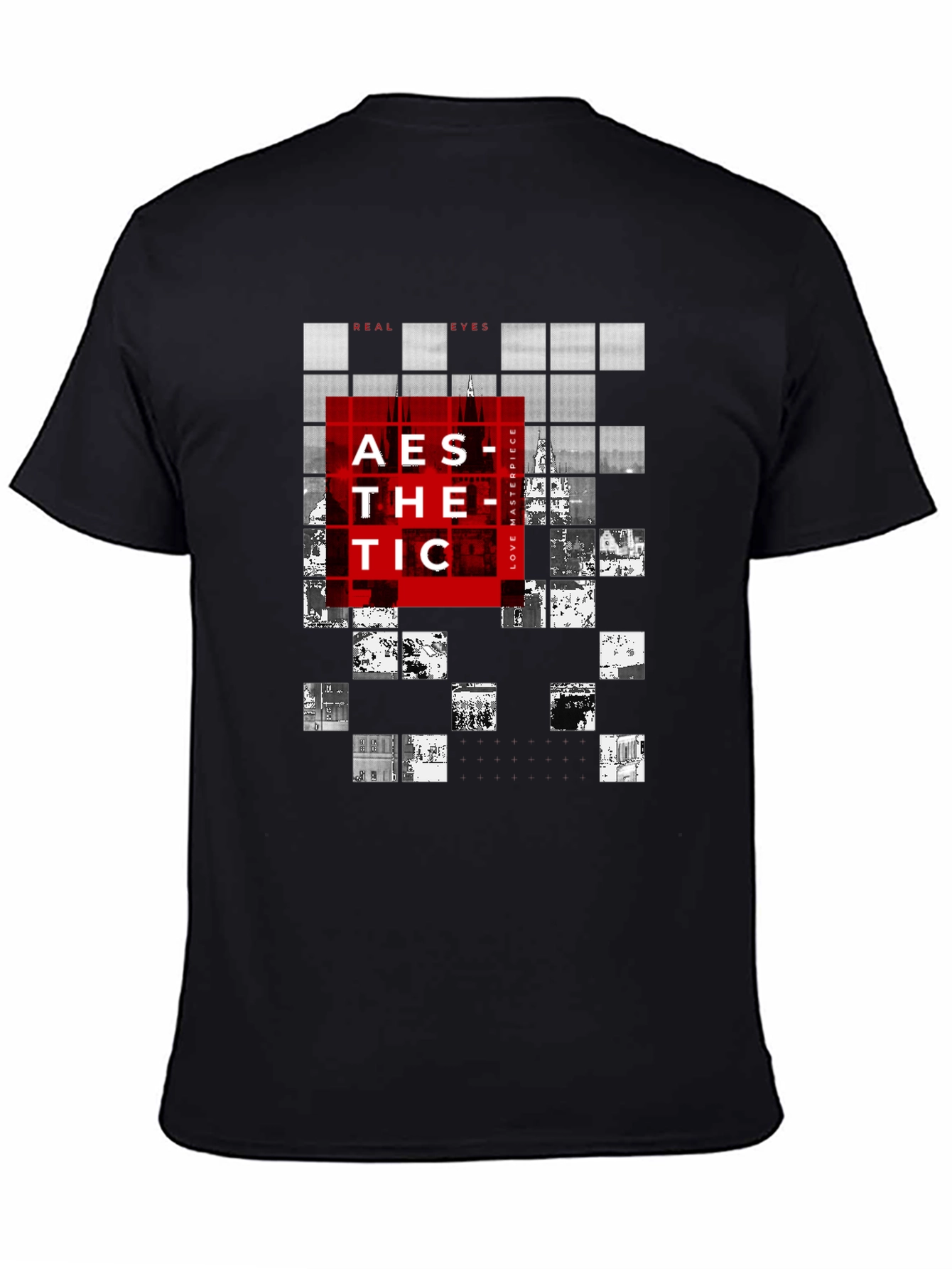 Aesthetic Graphic Print Black T-Shirt