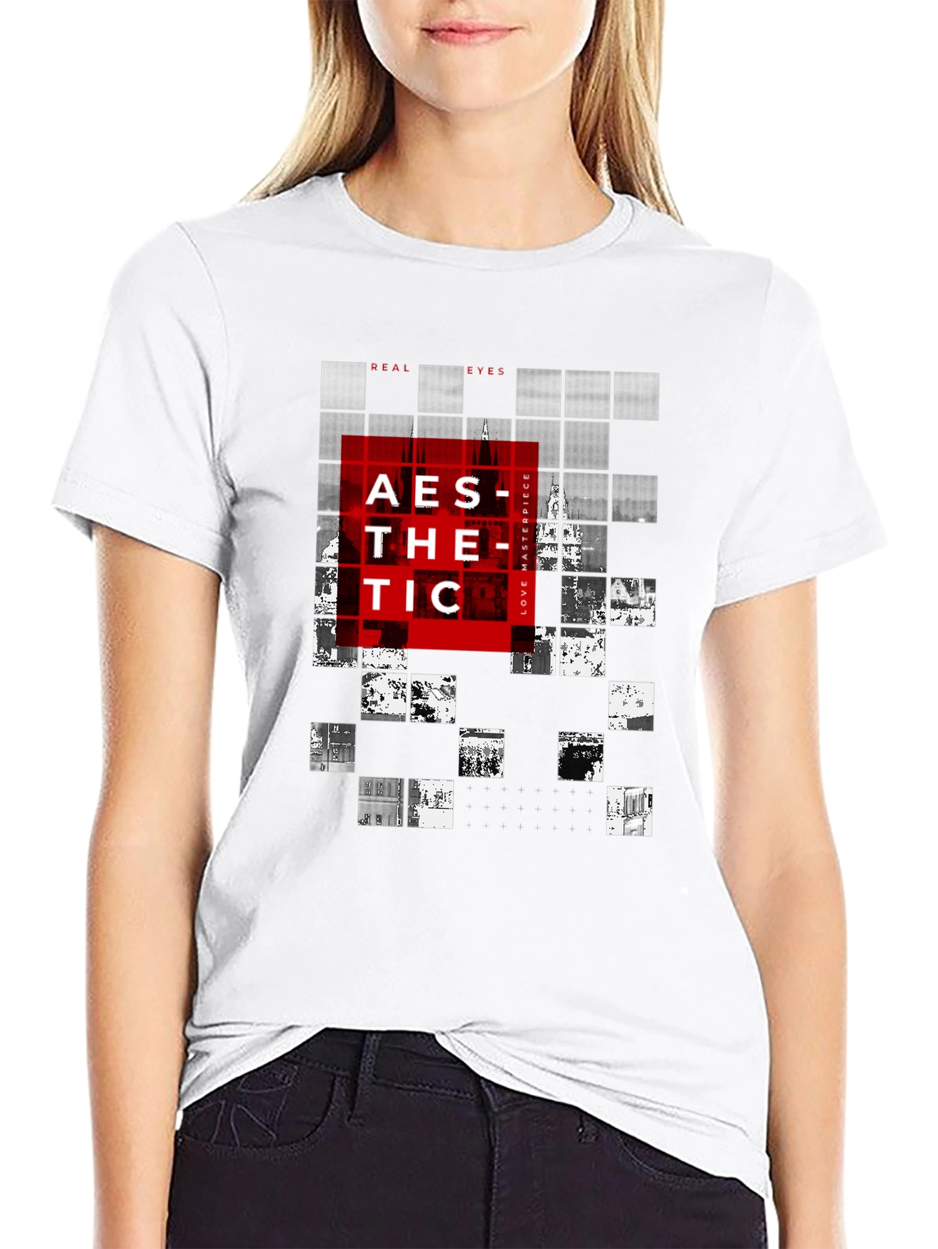 Aesthetic Graphic Print Black T-Shirt
