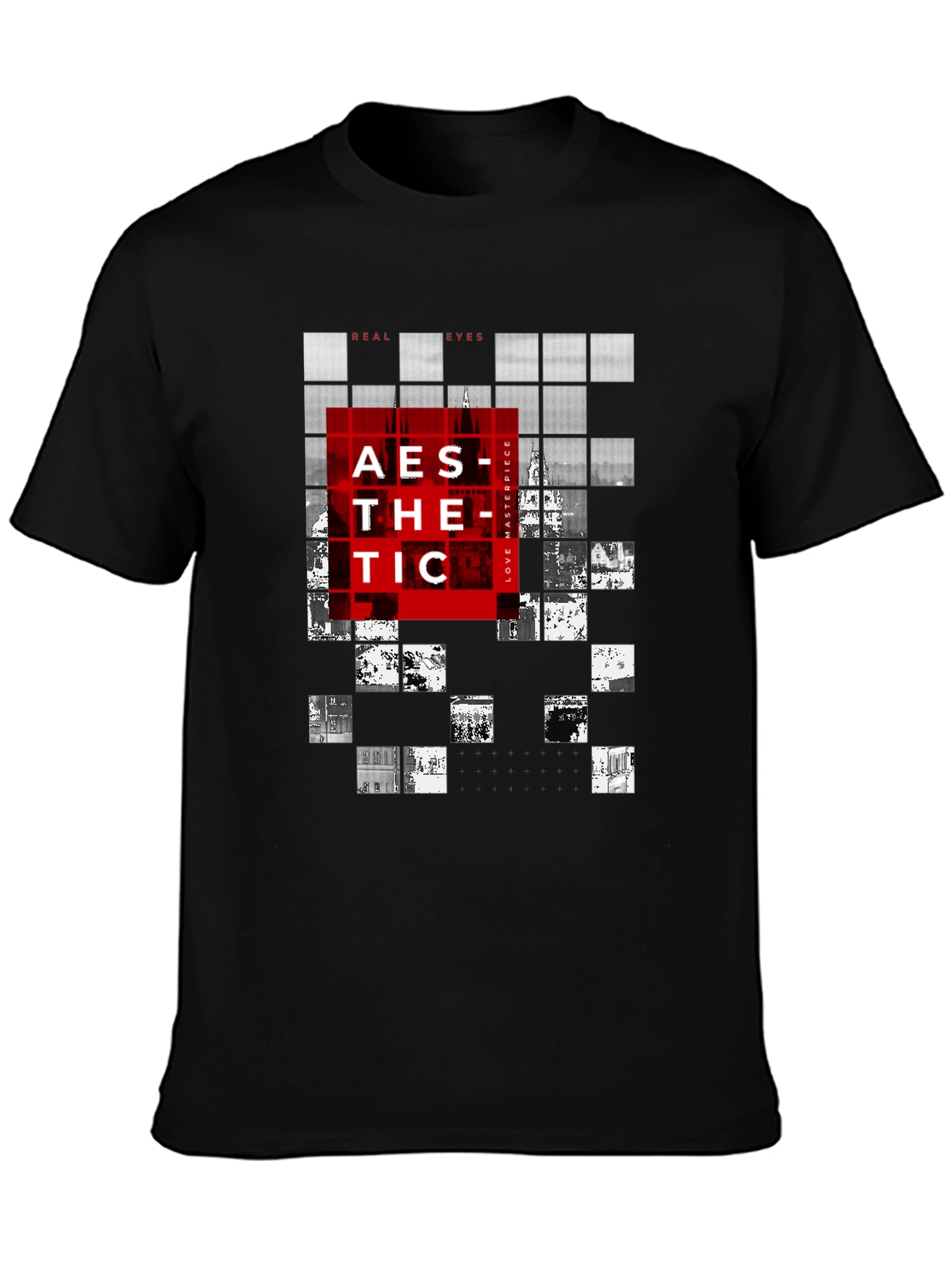 Aesthetic Graphic Print Black T-Shirt