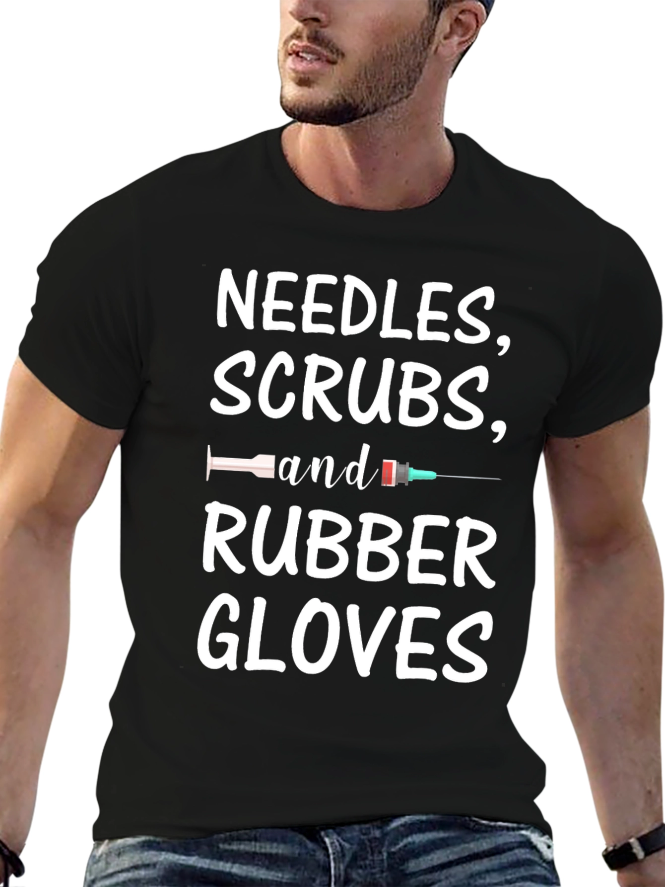 Needles Scrubs and Rubber Gloves T-Shirt