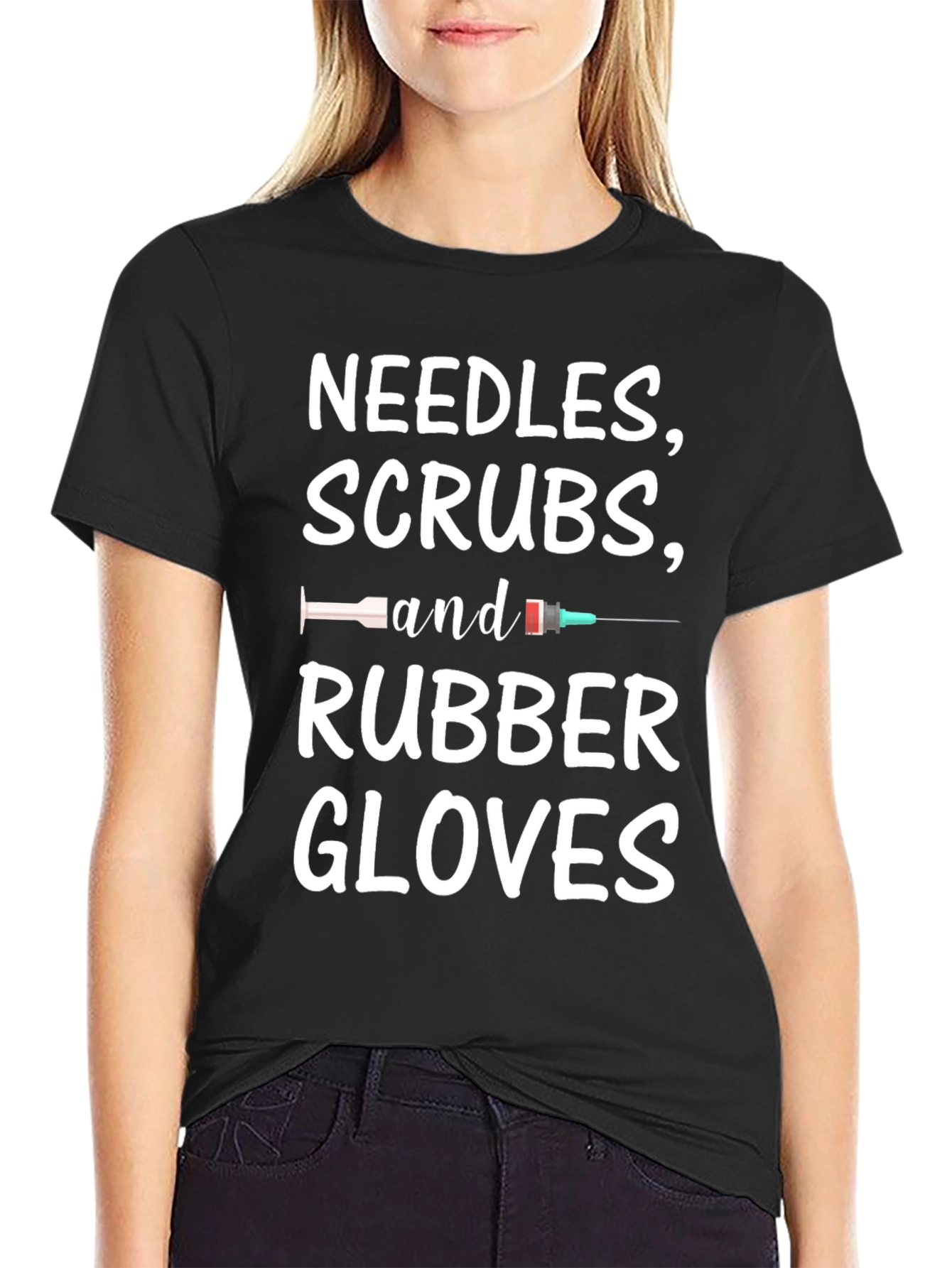 Needles Scrubs and Rubber Gloves T-Shirt