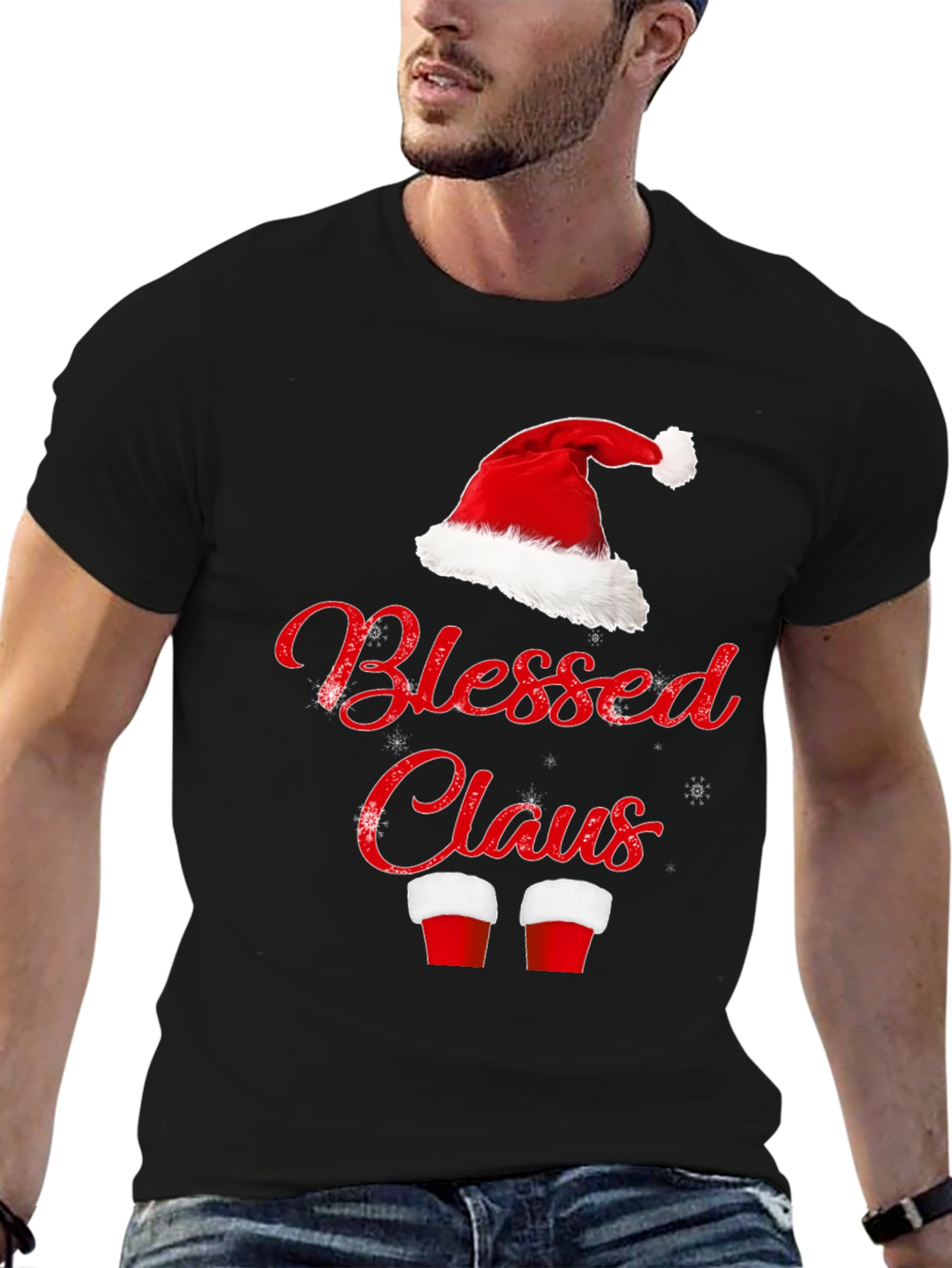Blessed Claus T-Shirt - Christmas Holiday Tee