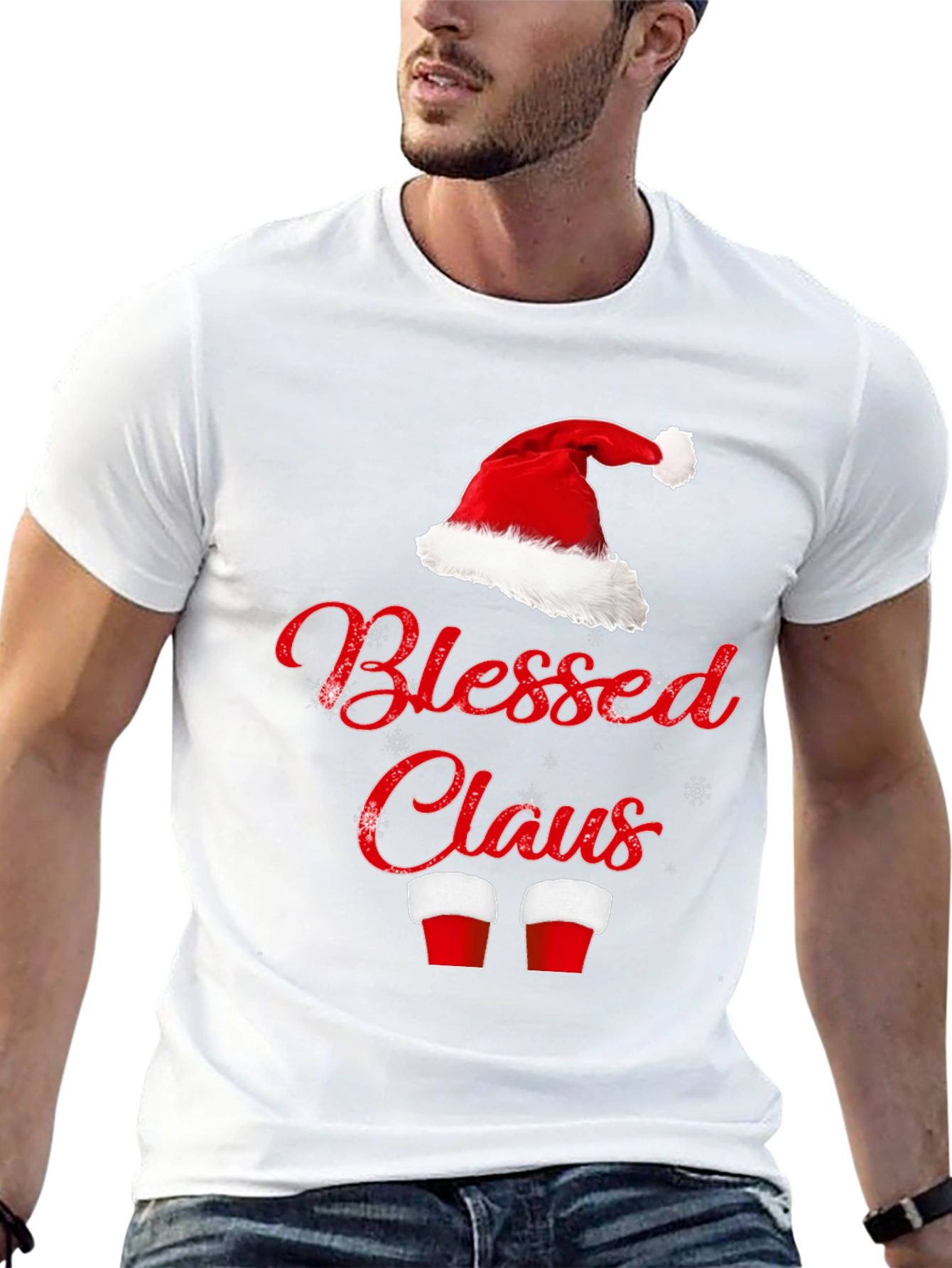Blessed Claus T-Shirt - Christmas Holiday Tee