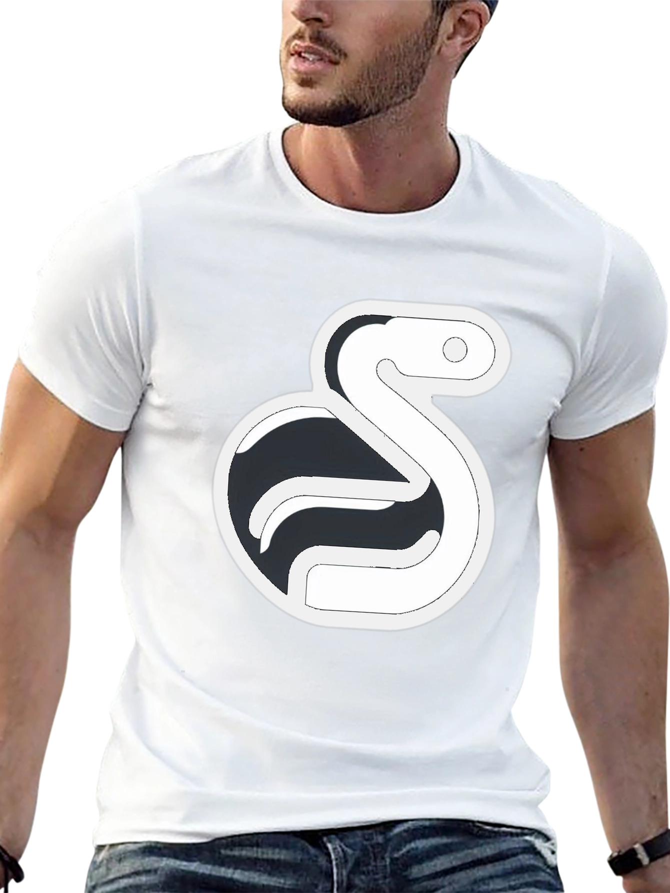 Python Logo T-Shirt - Black