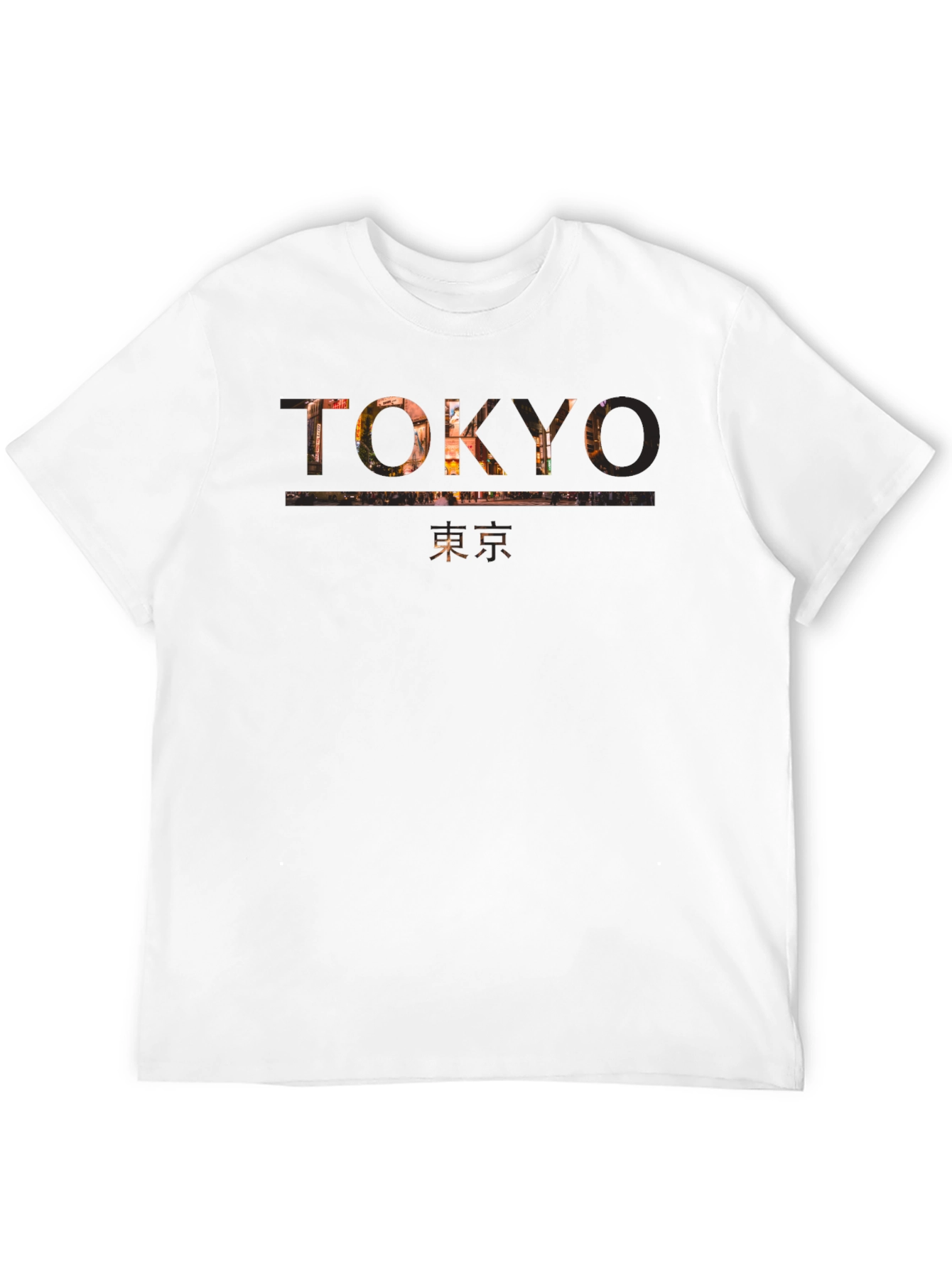 Tokyo Graphic Print Mens Black T-Shirt