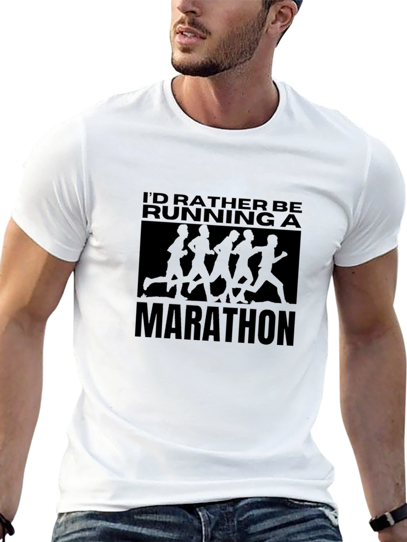 Marathon Runner T-Shirt: Id Rather Be Running!
