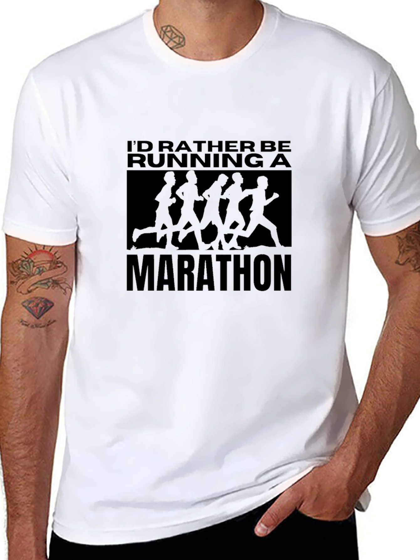 Marathon Runner T-Shirt: Id Rather Be Running!