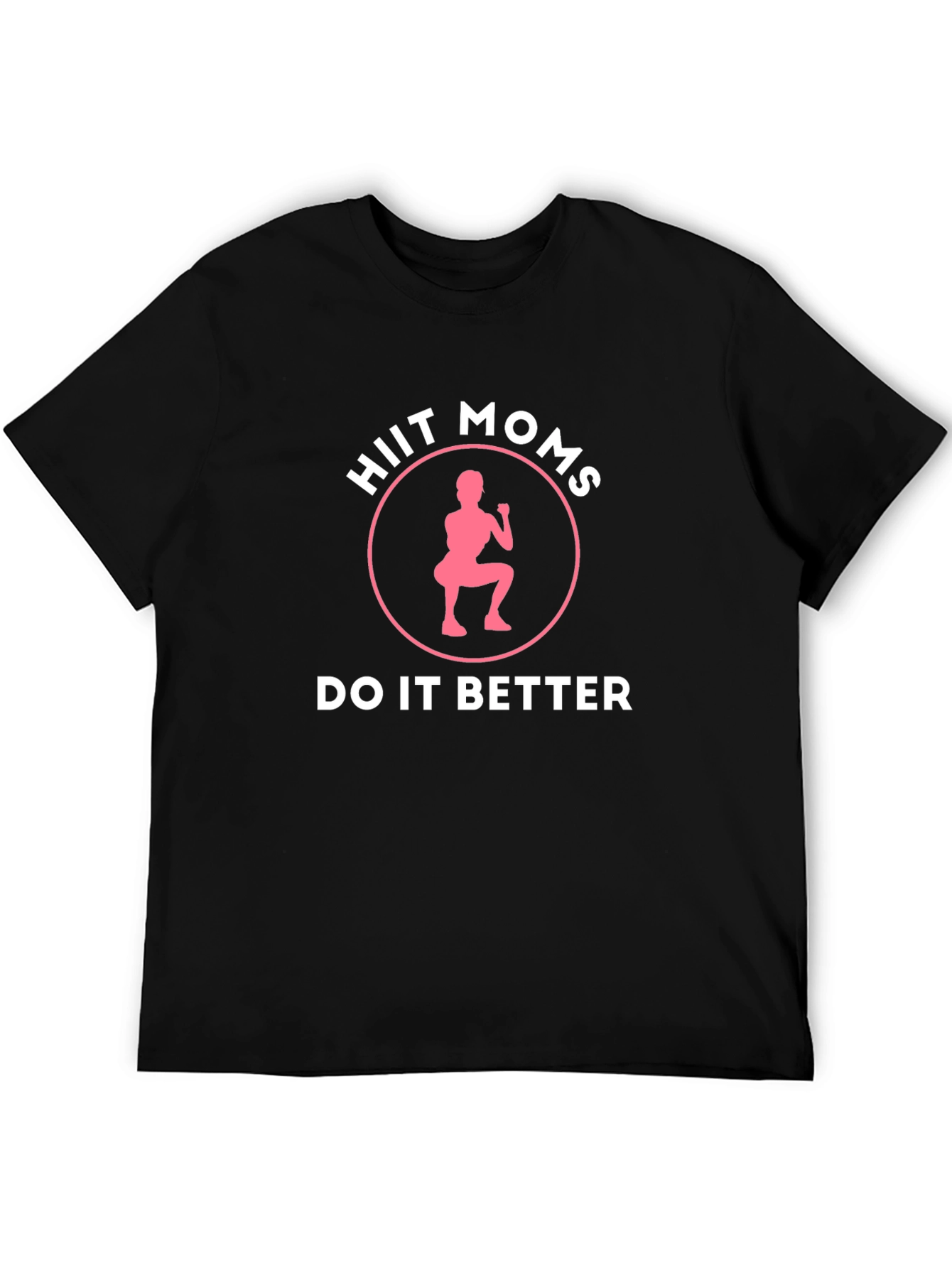 HIIT Moms Black Graphic T-Shirt