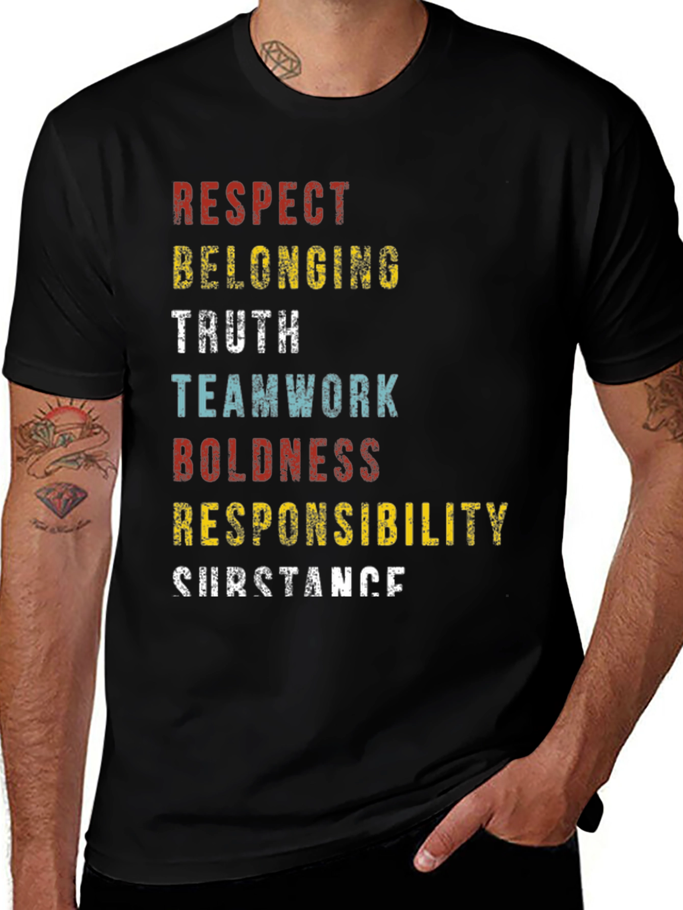 Respect Values Graphic T-Shirt