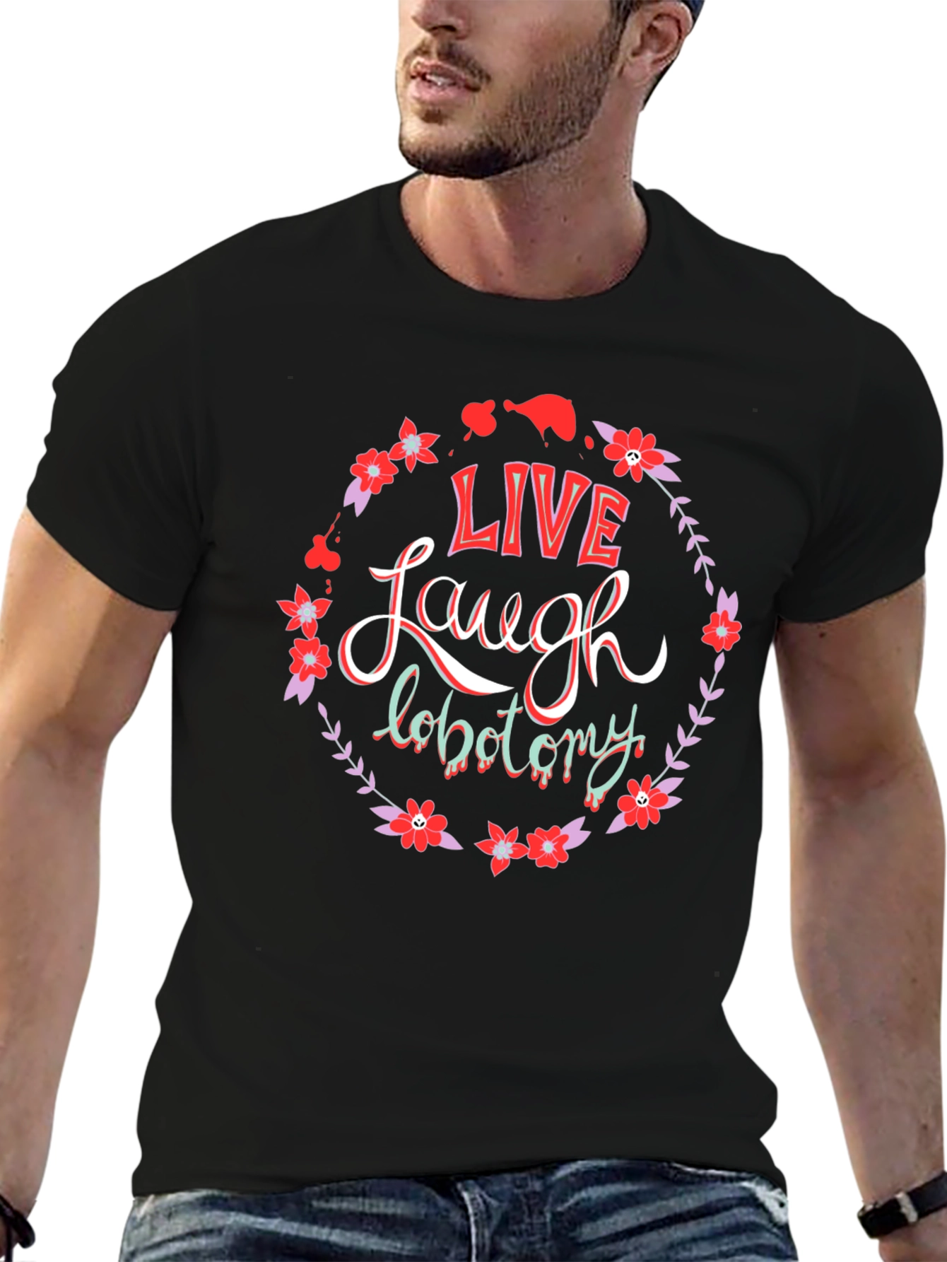 Live Laugh Lobotomy Graphic Tee