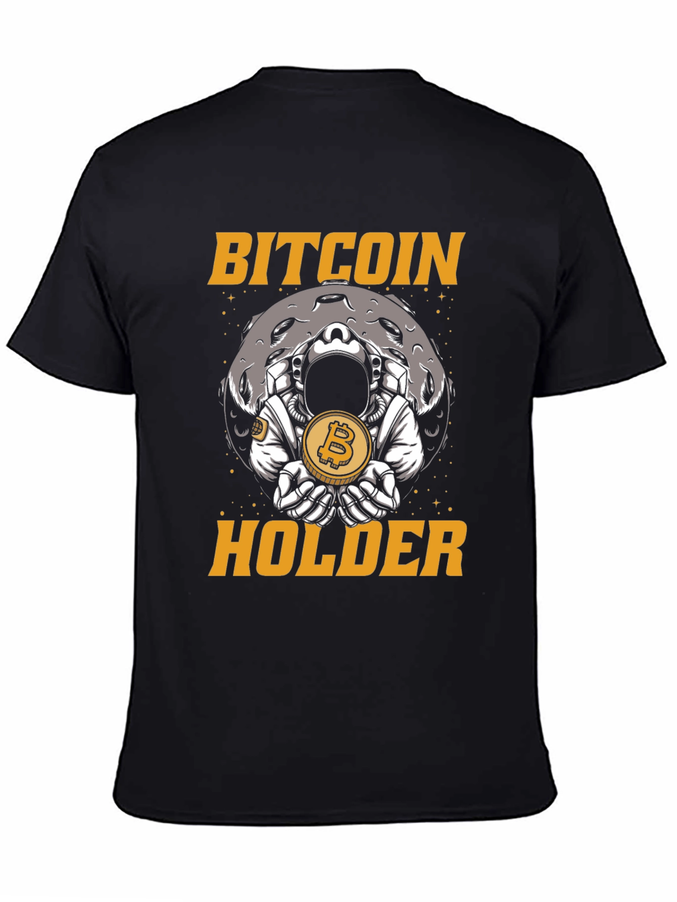 Bitcoin Holder Graphic T-Shirt - Crypto Astronaut Moon