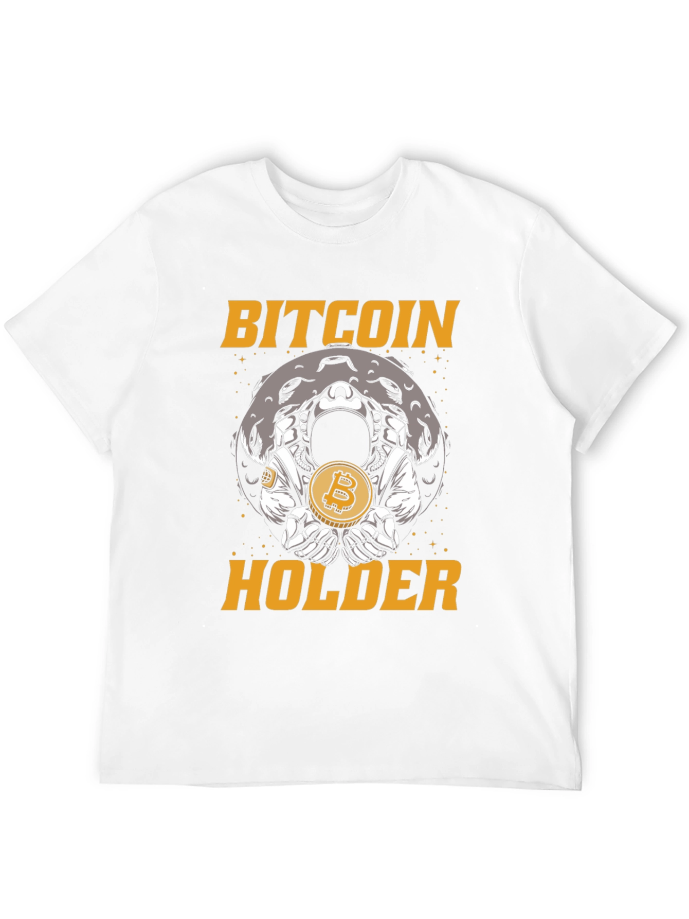 Bitcoin Holder Graphic T-Shirt - Crypto Astronaut Moon