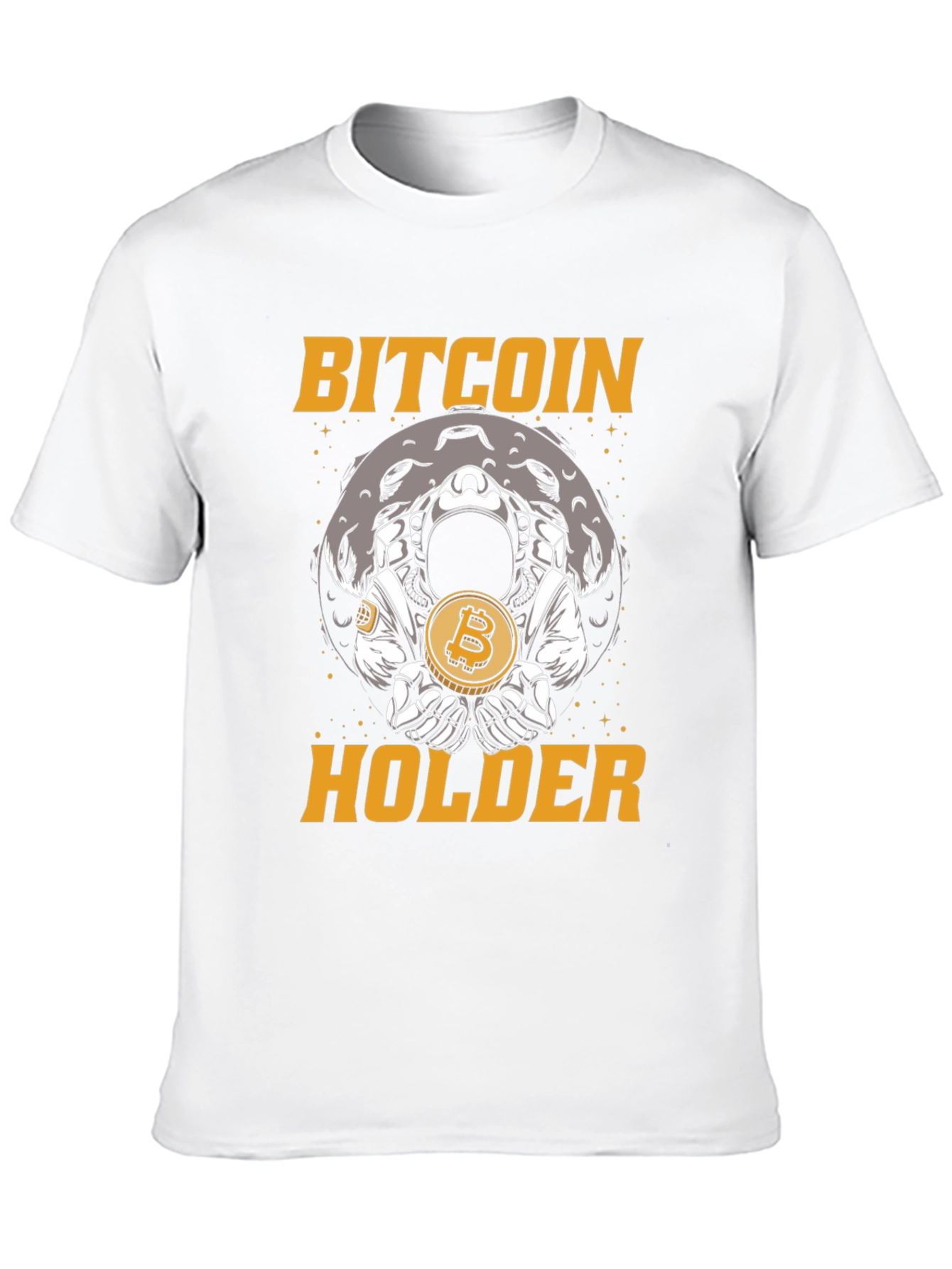 Bitcoin Holder Graphic T-Shirt - Crypto Astronaut Moon