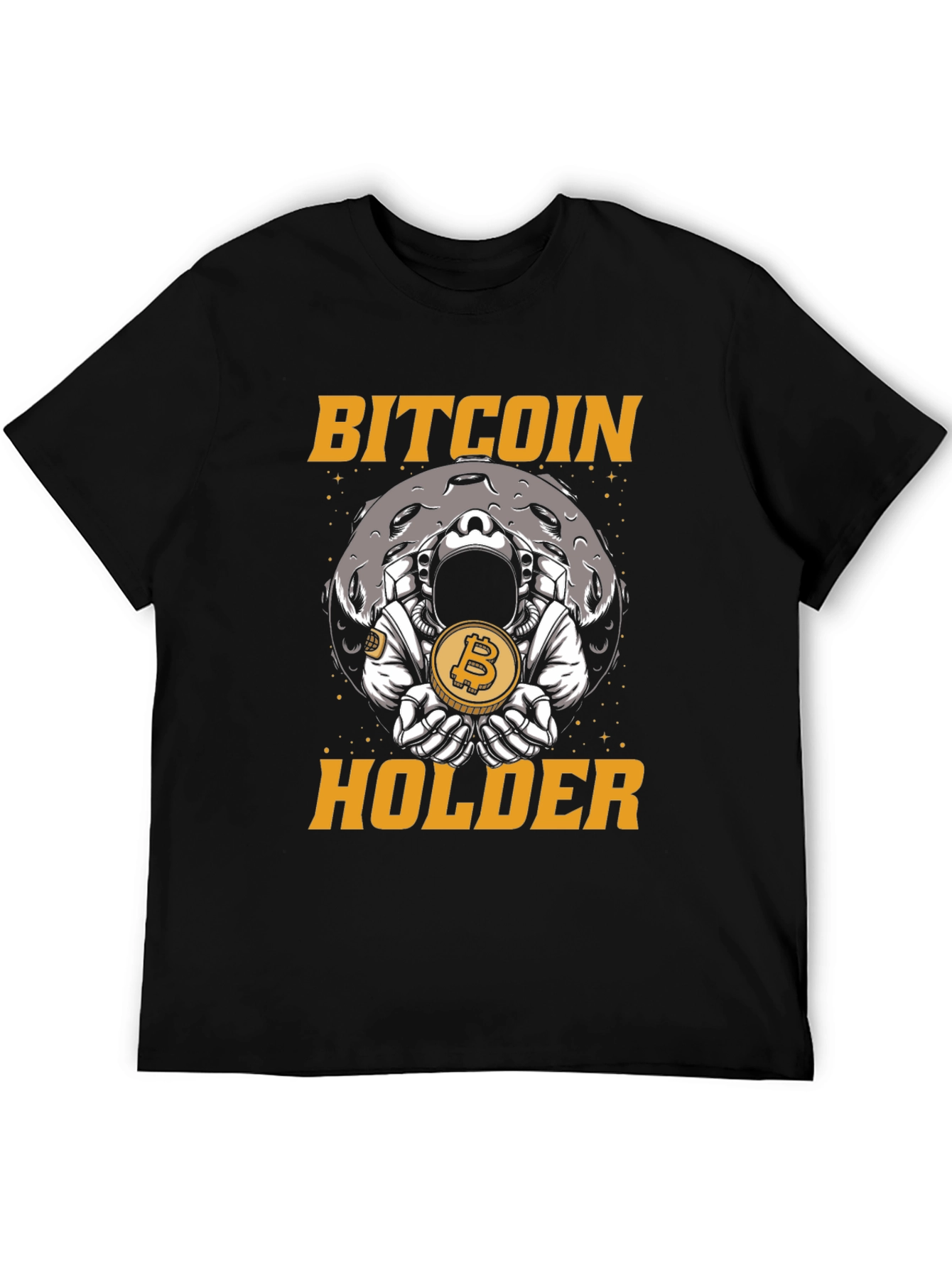 Bitcoin Holder Graphic T-Shirt - Crypto Astronaut Moon