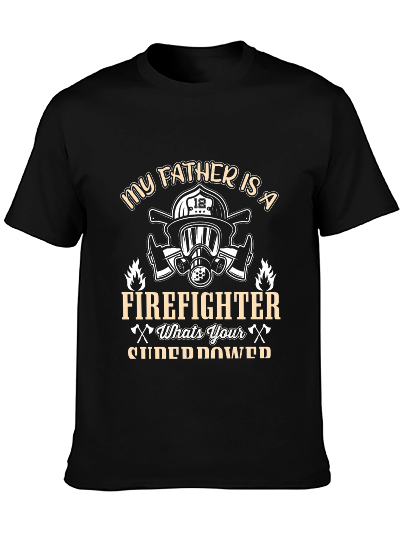 Firefighter Dad T-Shirt - Superpower Tee