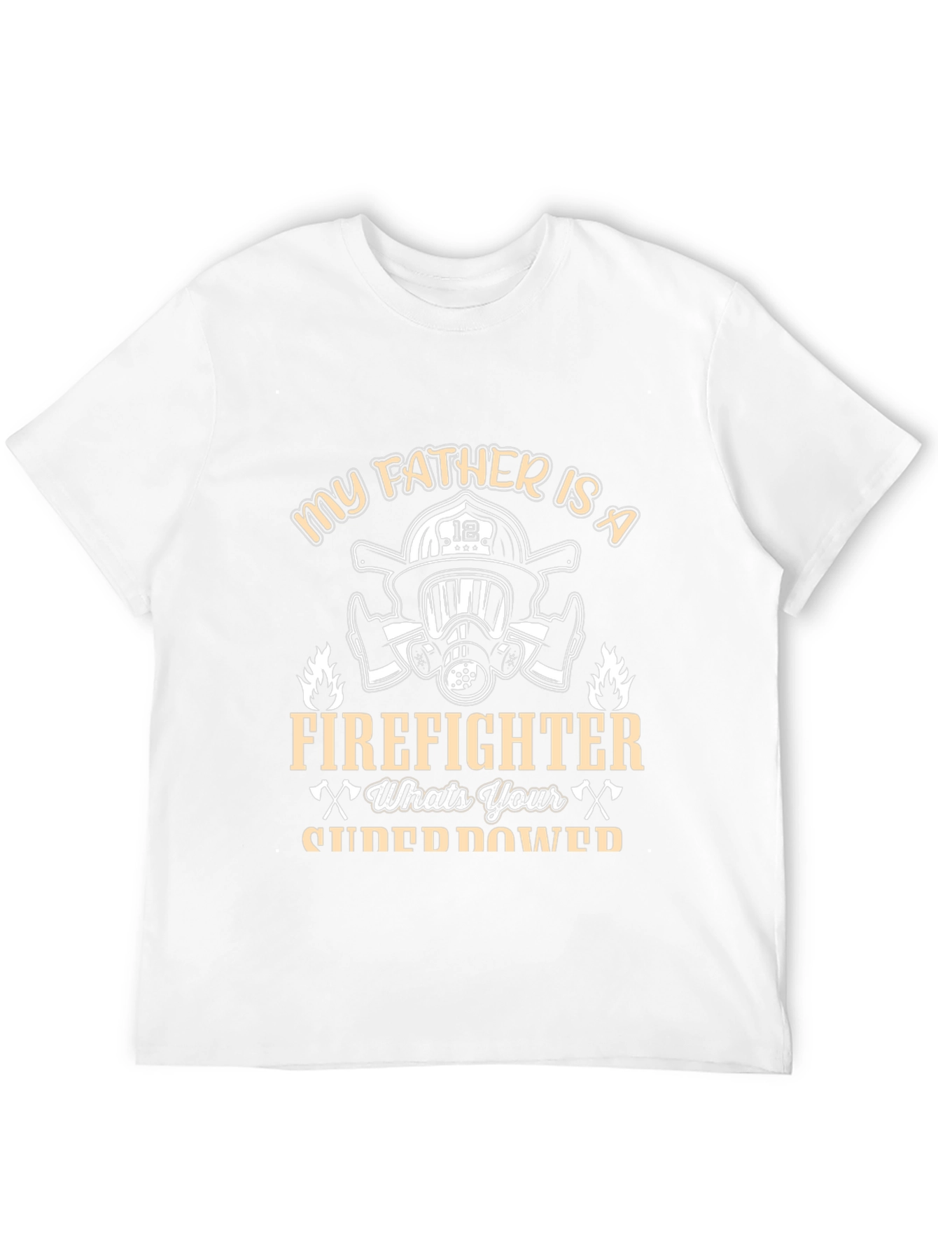 Firefighter Dad T-Shirt - Superpower Tee