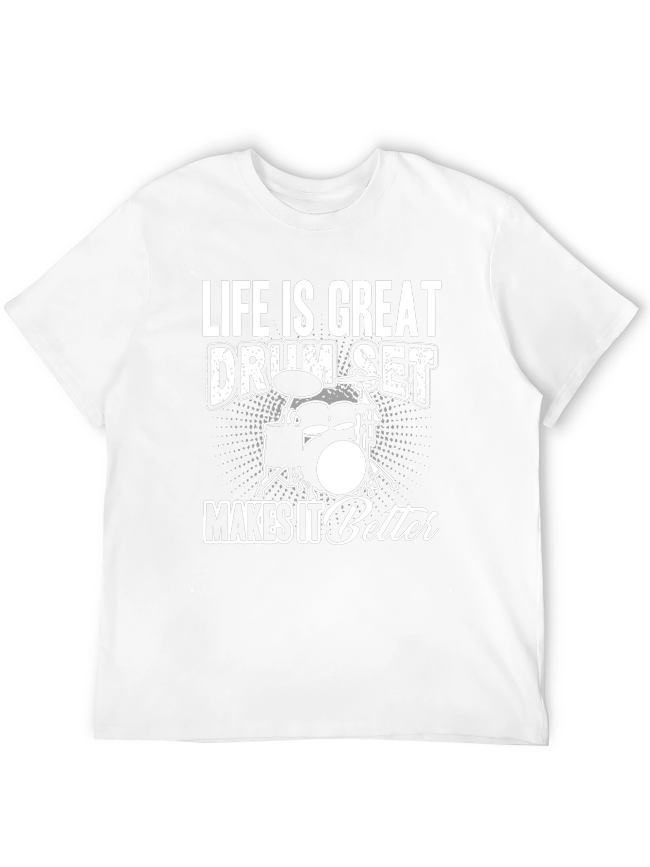 Drum Set Graphic Tee - Life Is Great