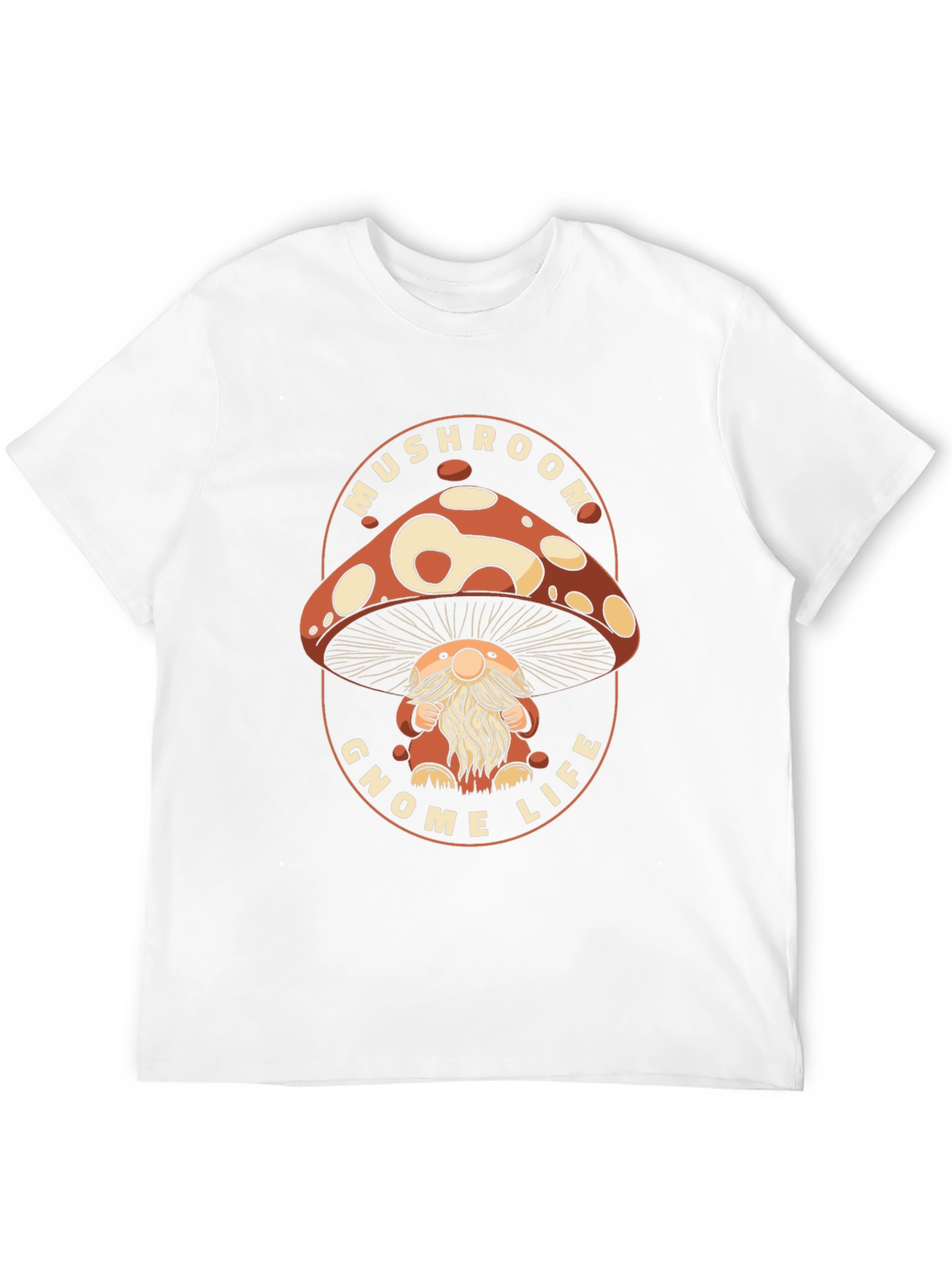 Mushroom Gnome Life Graphic T-Shirt