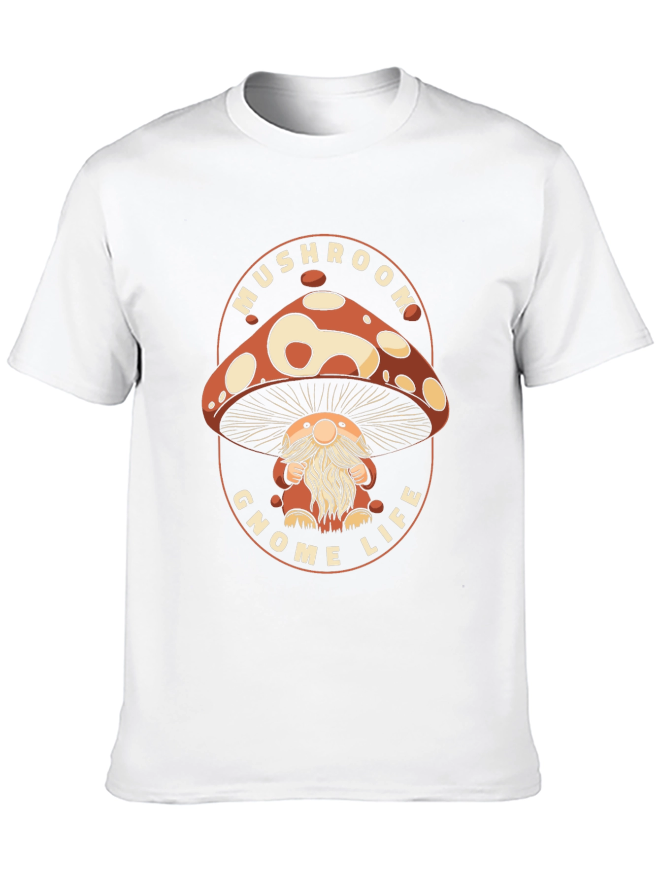 Mushroom Gnome Life Graphic T-Shirt