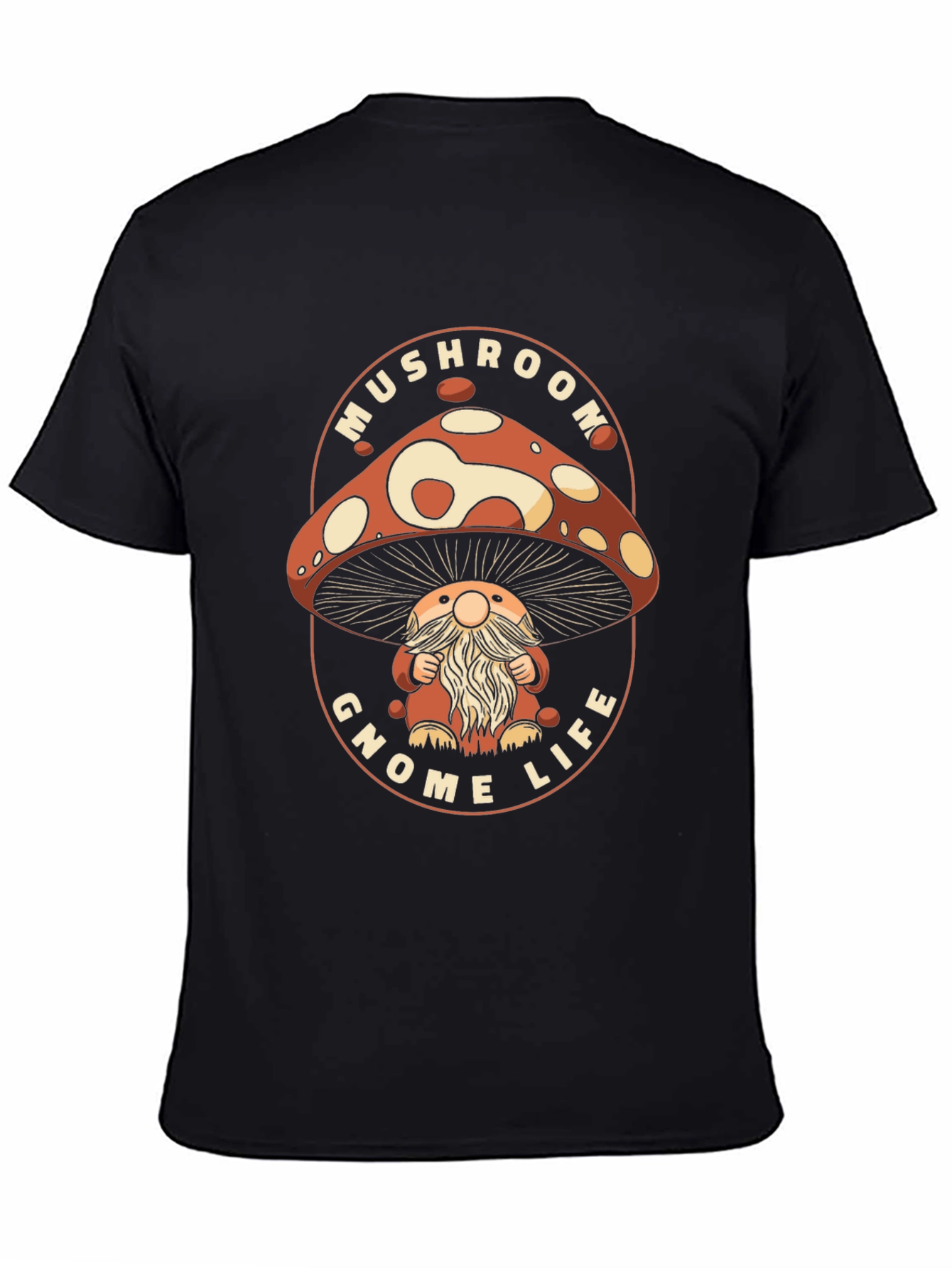Mushroom Gnome Life Graphic T-Shirt