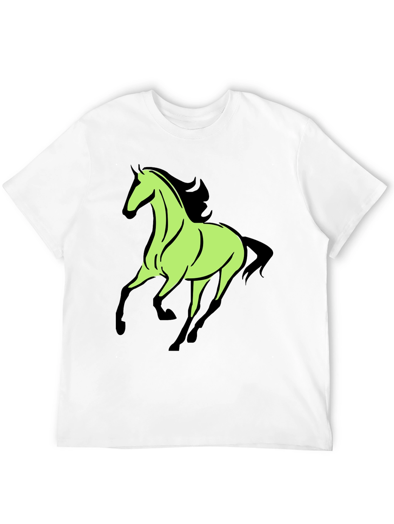 Horse Graphic Tee - Black