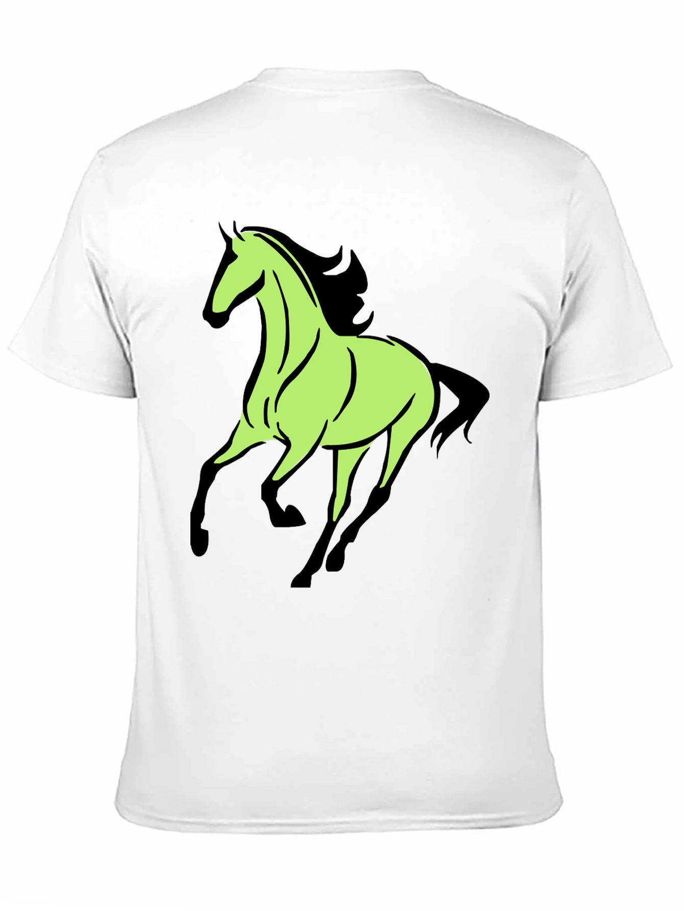 Horse Graphic Tee - Black